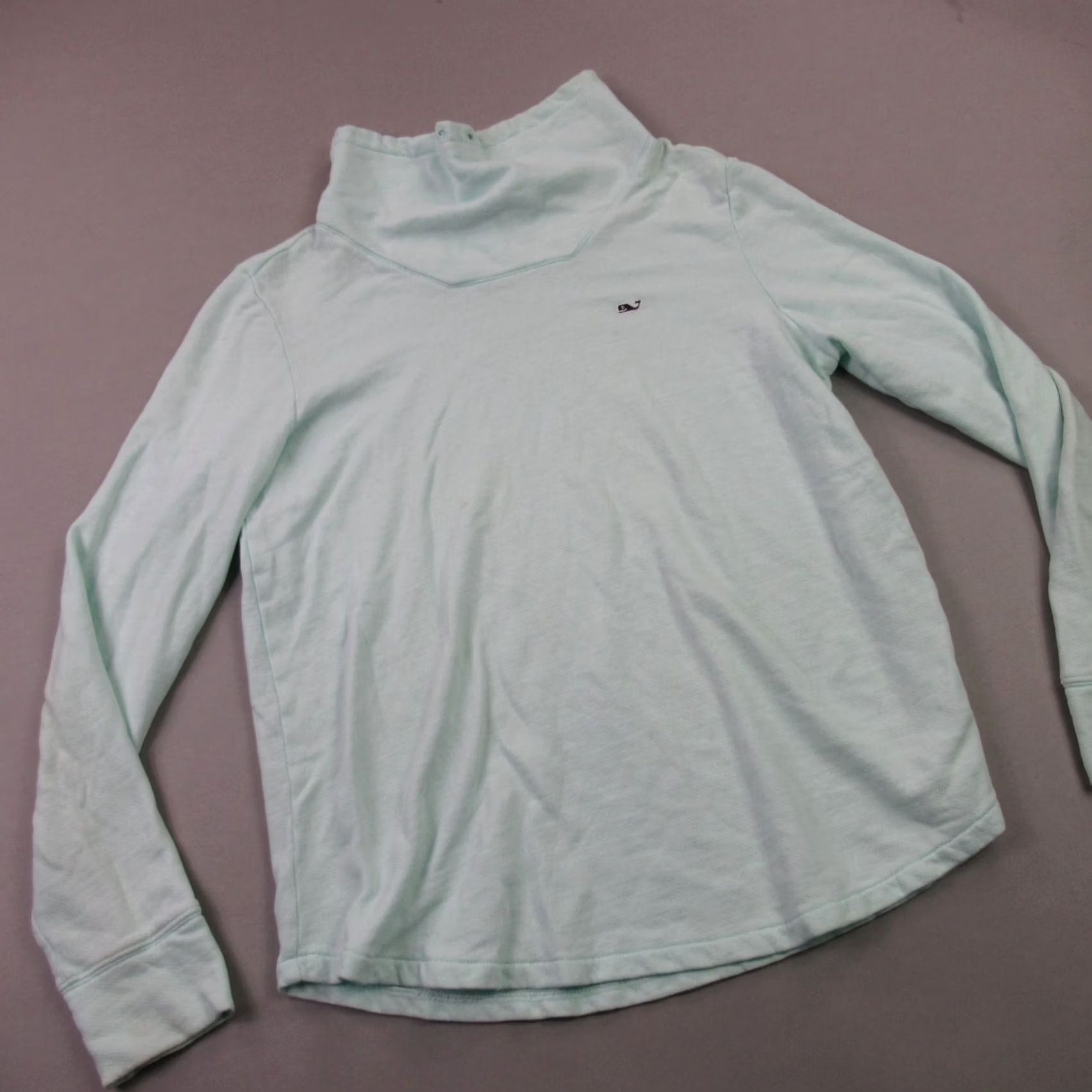 Vineyard Vines Vineyard Vines Sweater Womens Small High Nick Green Long Sleeve Pullover Shirt Size S / US 4 / IT 40 - 2 Thumbnail