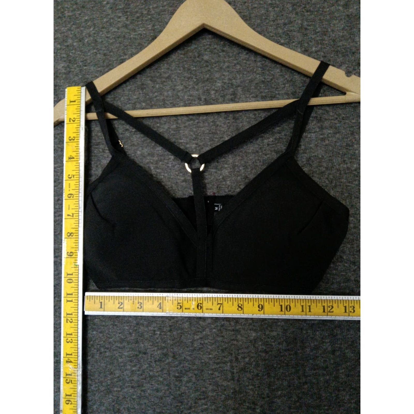 Vintage Codigo Lively Black Y Ring Padded Wireless Bra Size M Shirt Womens XS? Size ONE SIZE - 4 Thumbnail