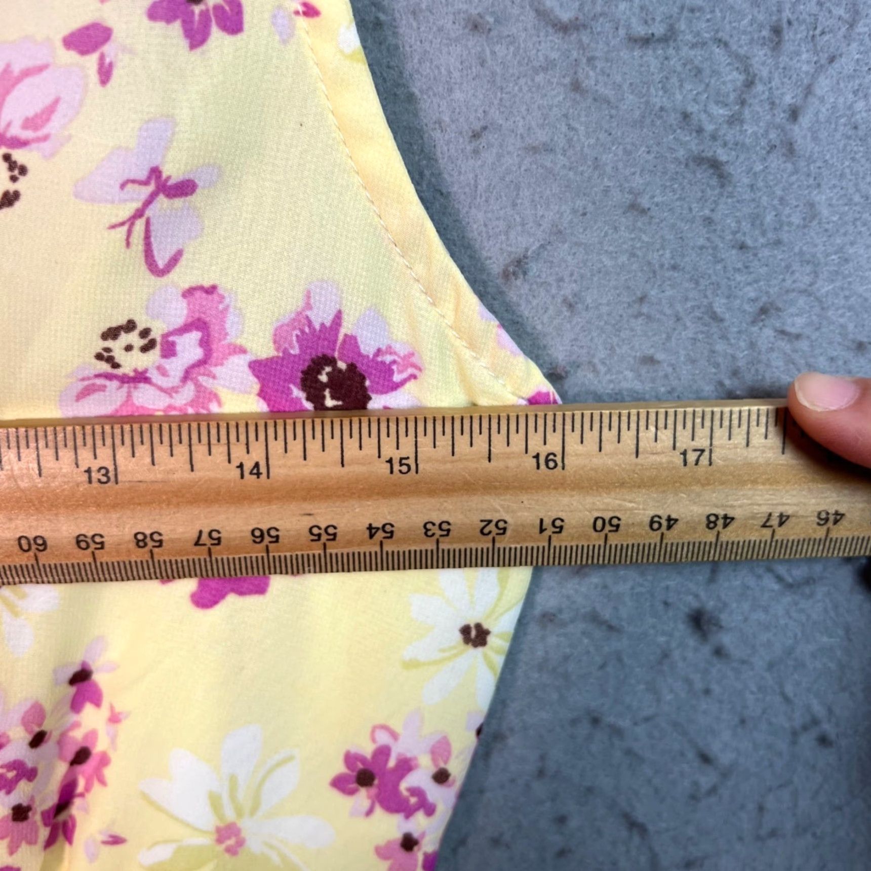 PRINCESS POLLY VINTAGE Princess Polly Womens Yellow Floral Sleeveless V-Neck Tie-Back Mini Dress Size M / US 6-8 / IT 42-44 - 5 Thumbnail