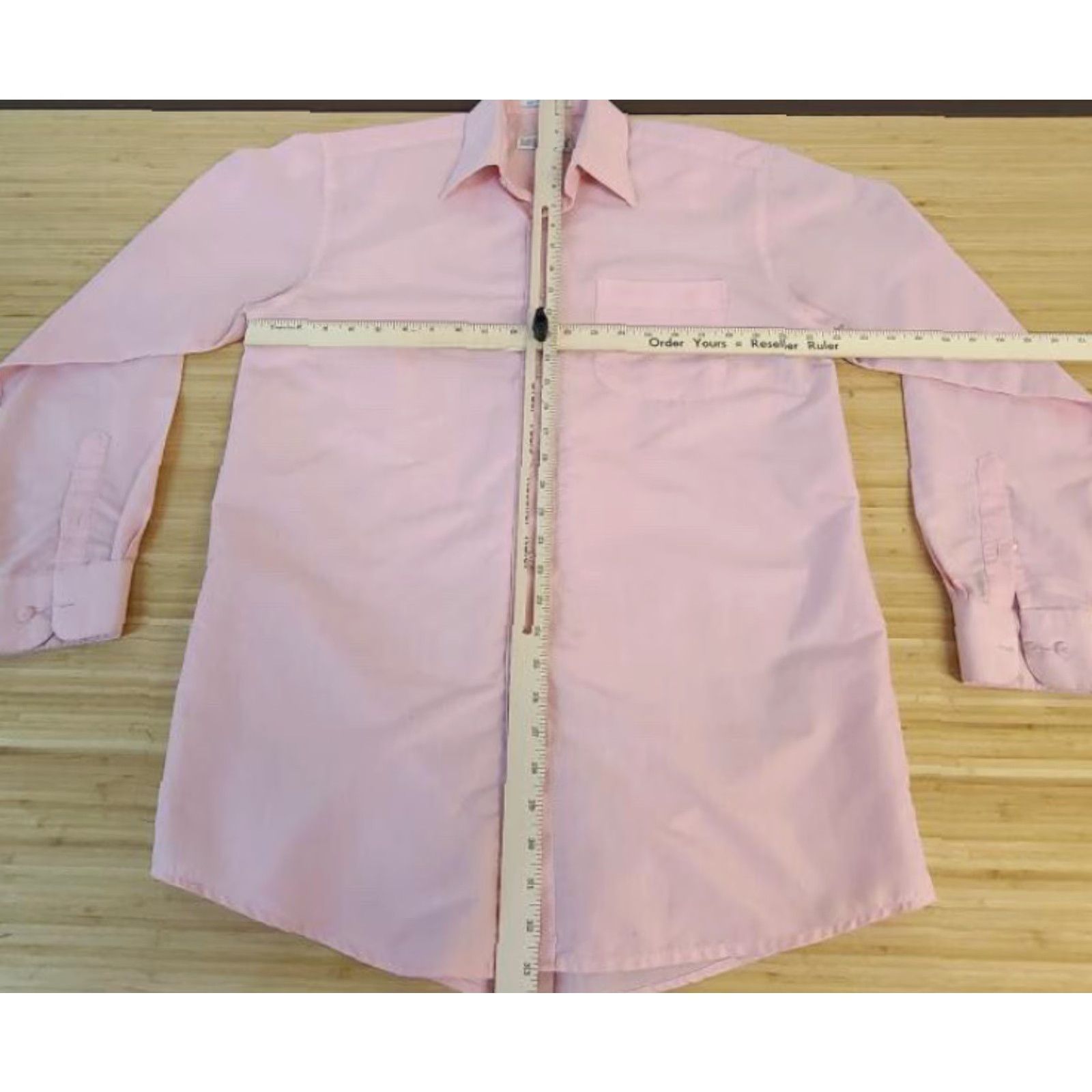 Vintage Daniel Ellissa Dress Shirt Mens Size 15 1/2 34-35 Long Sleeve Brown Solid French Cuff Button Collar Shirts Regular Size US M / EU 48-50 / 2 - 2 Thumbnail