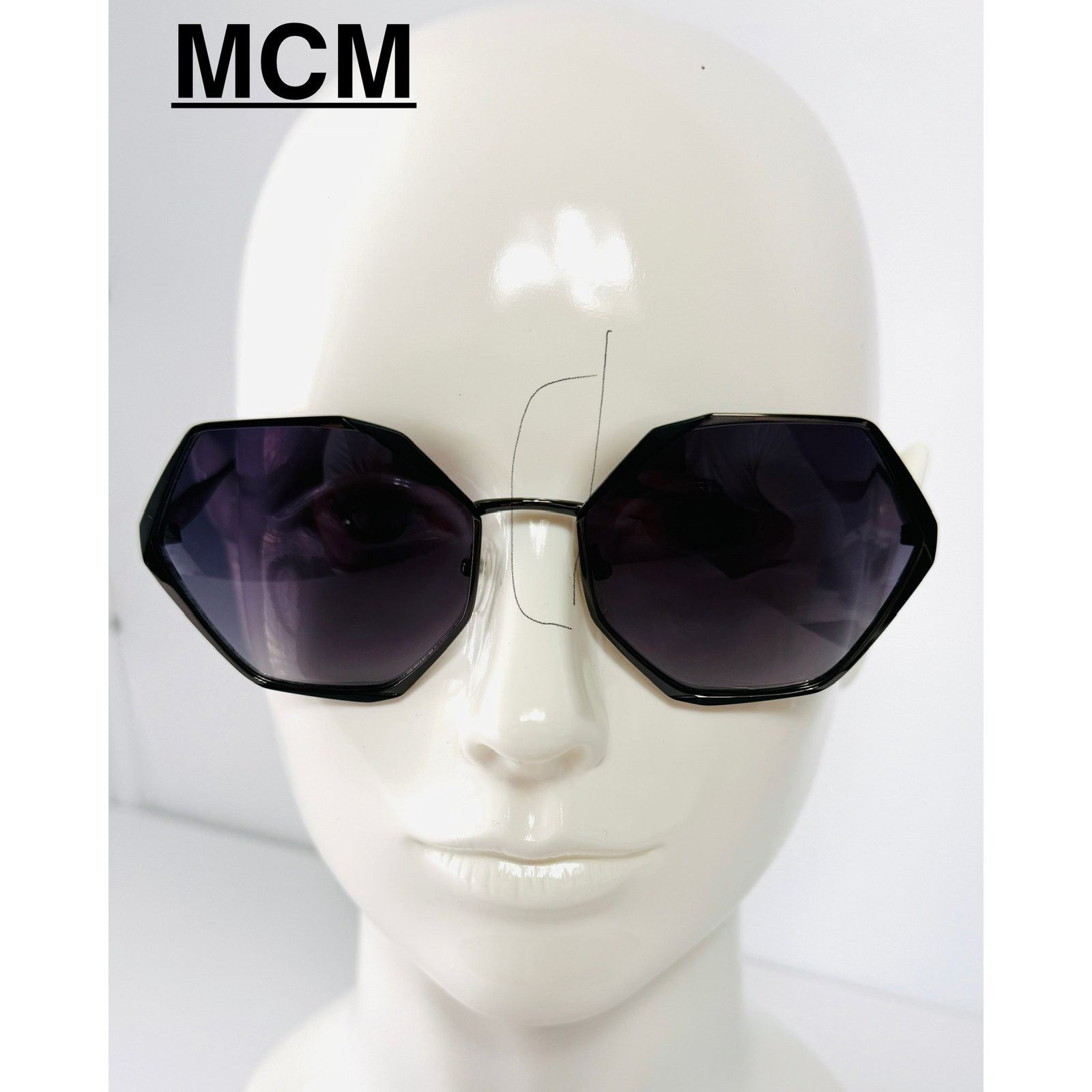 MCM MCM Sunglasses Oversized Titanium Women's Dark Grey NEW Size ONE SIZE - 3 Thumbnail