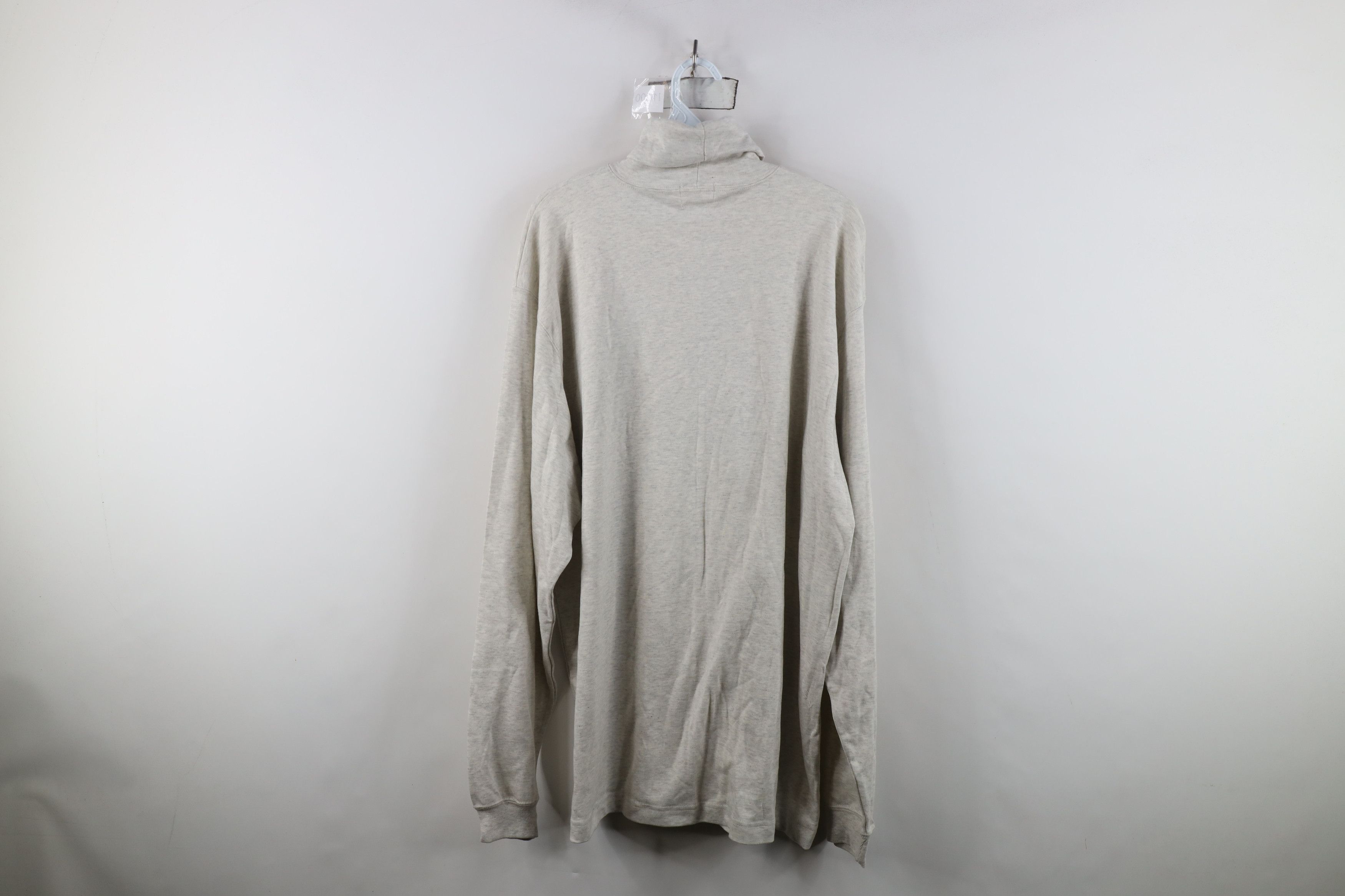 J.Crew Deadstock Vintage 90s J Crew Turtleneck T-Shirt Gray Cotton Size US XL / EU 56 / 4 - 7 Thumbnail