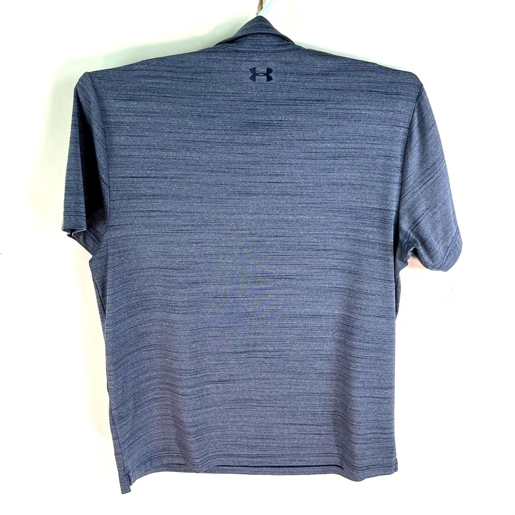Under Armour Under Armour HeatGear Polo Shirt Mens Golf Short Sleeve Heather Blue L Size T-Shirt Shirt Polo Size US L / EU 52-54 / 3 - 6 Thumbnail