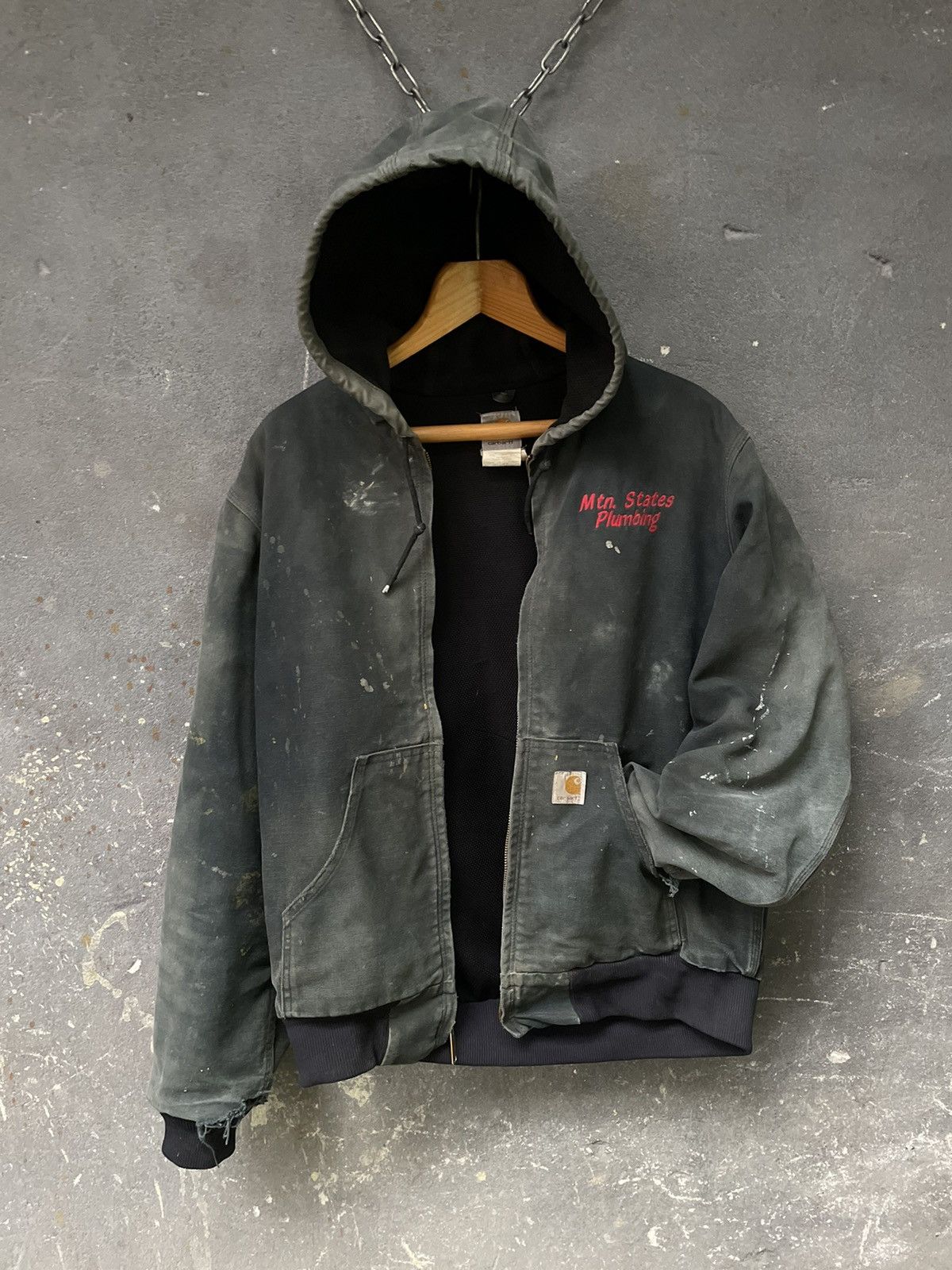 Carhartt Carhartt Active Jacket 90’s Distressed Faded Boxy Fit RARE Size US M / EU 48-50 / 2 - 5 Thumbnail