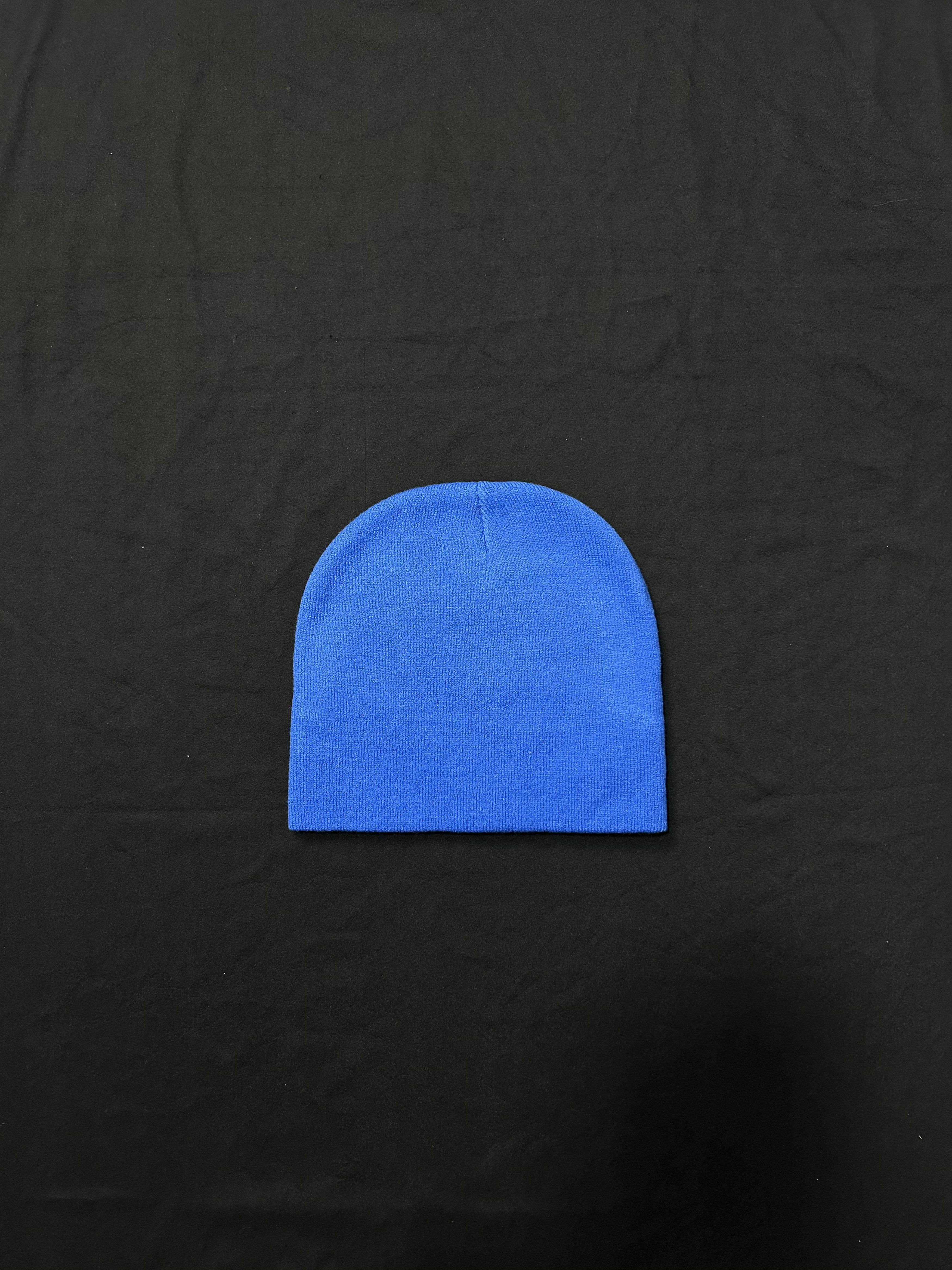 Japanese Brand Rare Woman Sensual Graphic No Cuff Beanie Skully Hat Blue OS Size ONE SIZE - 4 Thumbnail