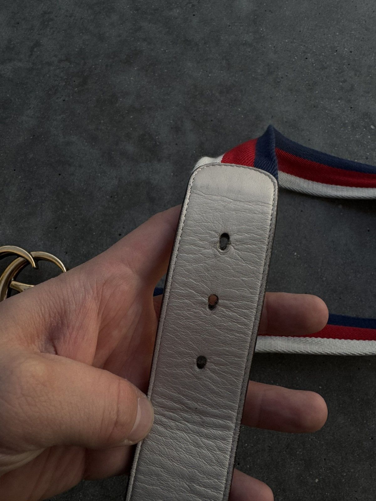 Designer × Gucci *RARE* GG gucci strap belt with GG buckle Size 32 - 3 Thumbnail