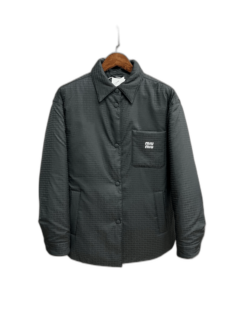 Prada MiuMiu Logo Pocket Cotton Jacket -2505 Size US M / EU 48-50 / 2 - 1 Thumbnail