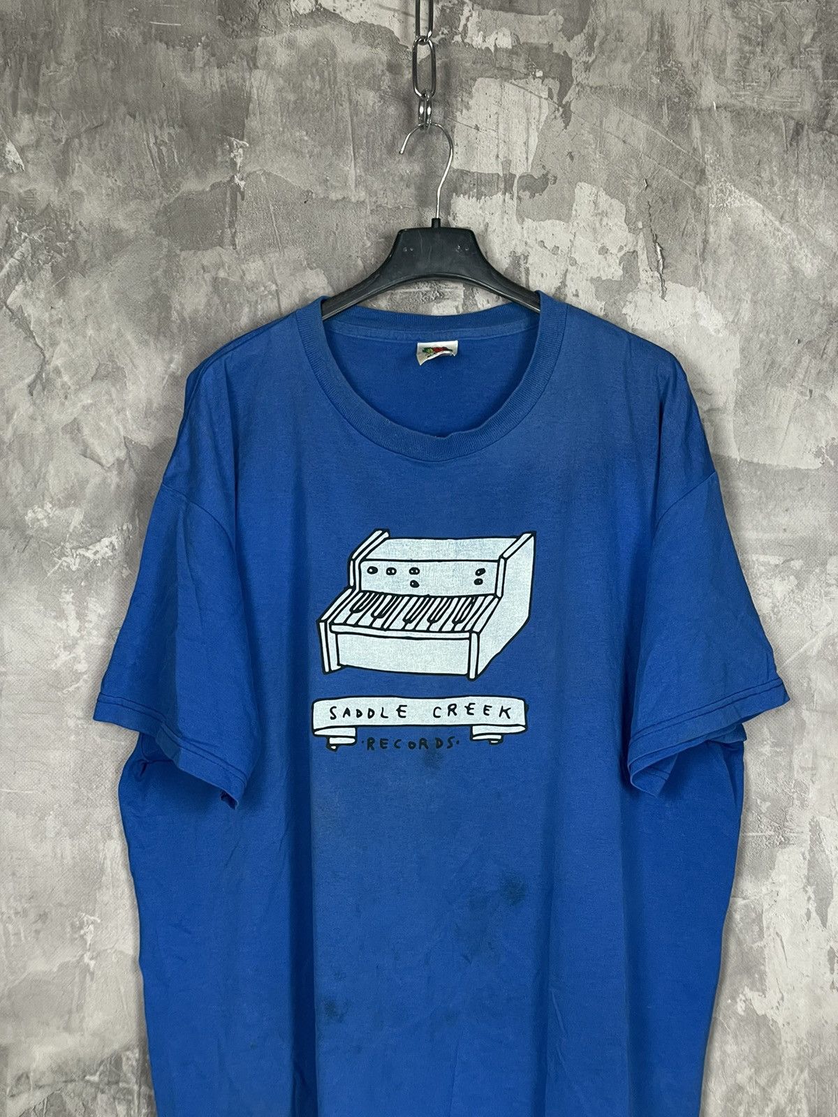 Rap Tees × Vintage Sadle Creek Records Y2K distressed Blue T shirt Size US XL / EU 56 / 4 - 2 Thumbnail
