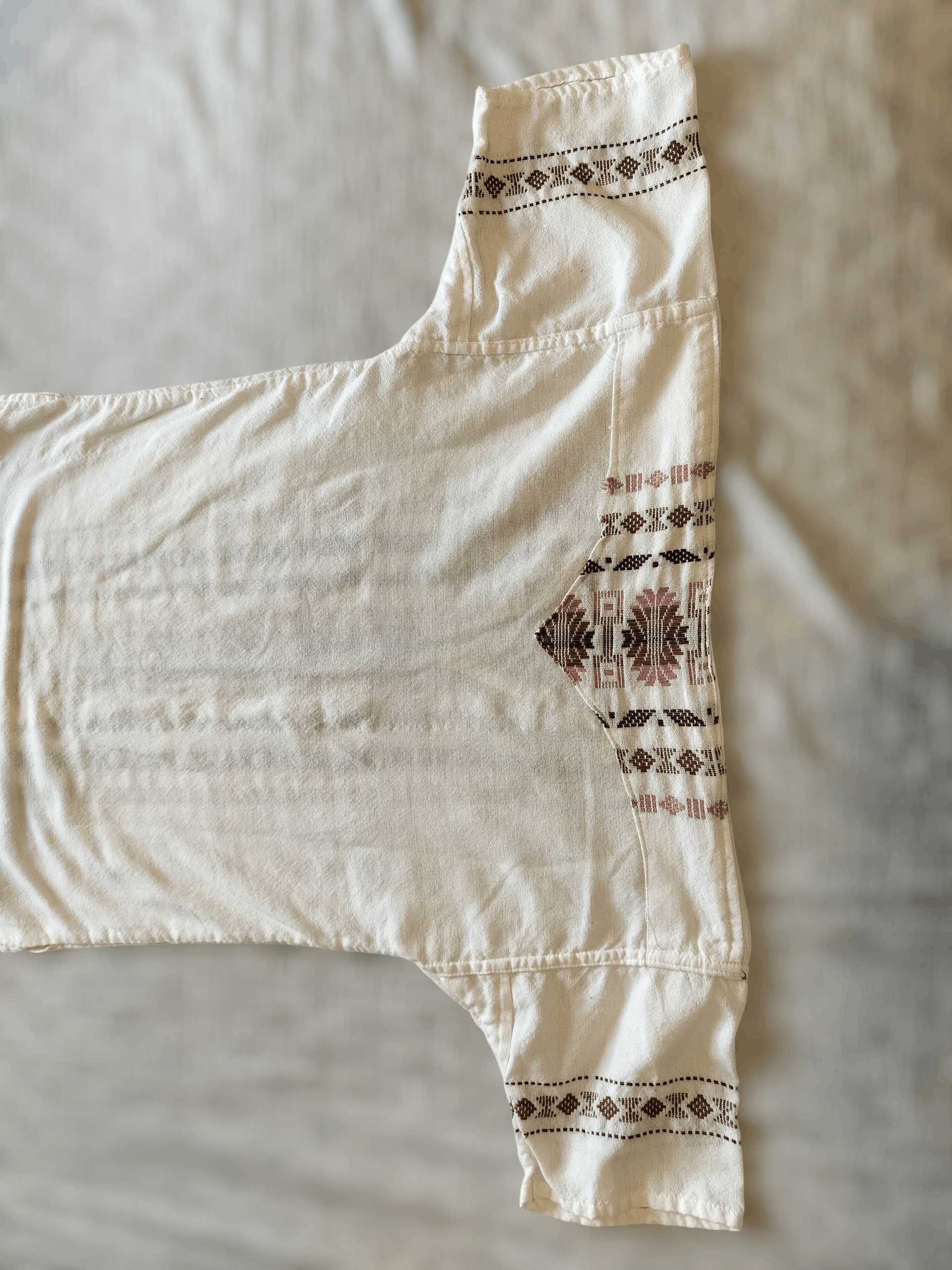 Other Boho retro sustainable 100% cotton shirt with embroidery Size L / US 10 / IT 46 - 4 Thumbnail