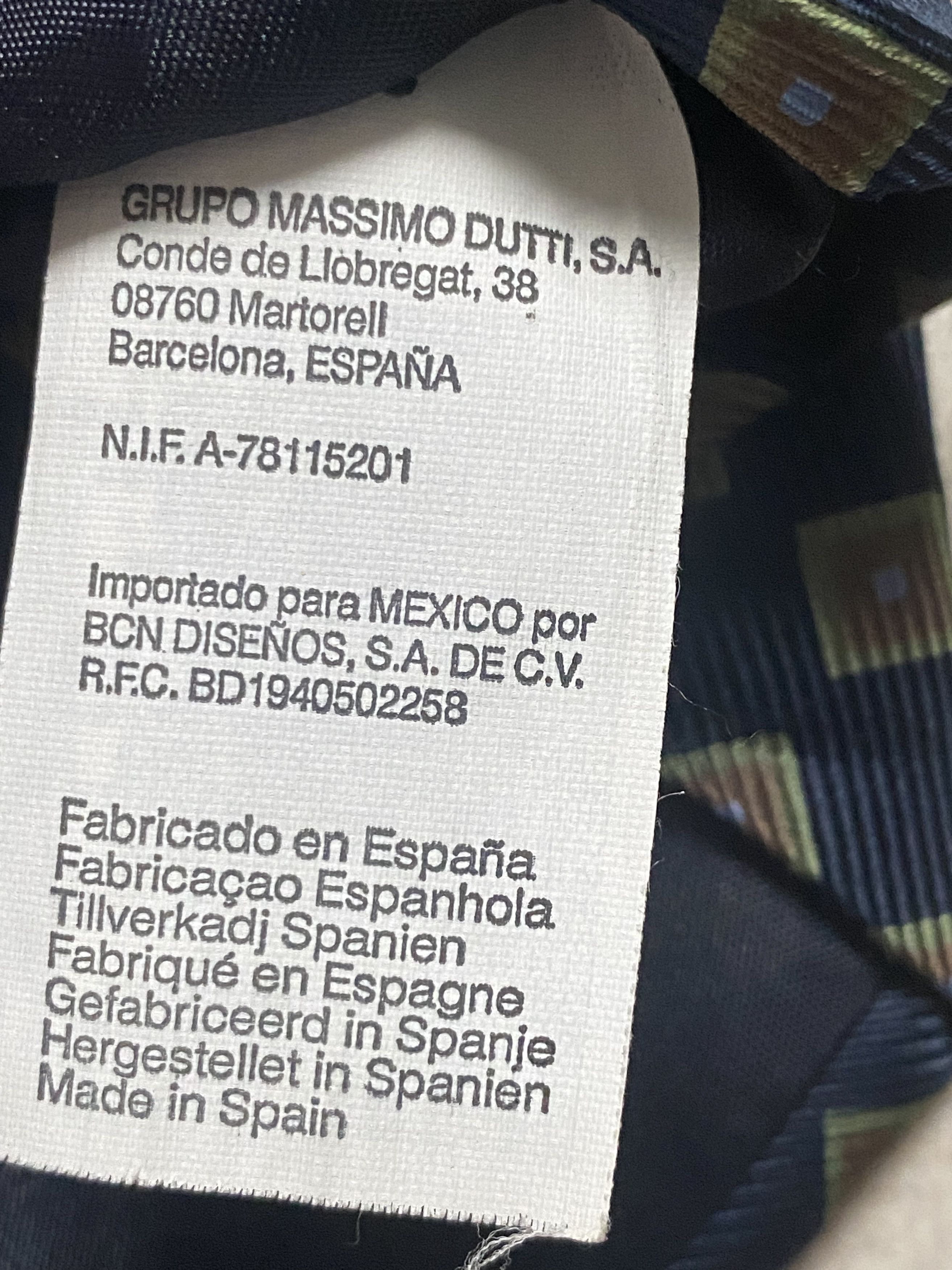 Massimo Dutti × Vintage Vintage Massimo Dutti Silk Tie – Made in Spain Size ONE SIZE - 4 Thumbnail