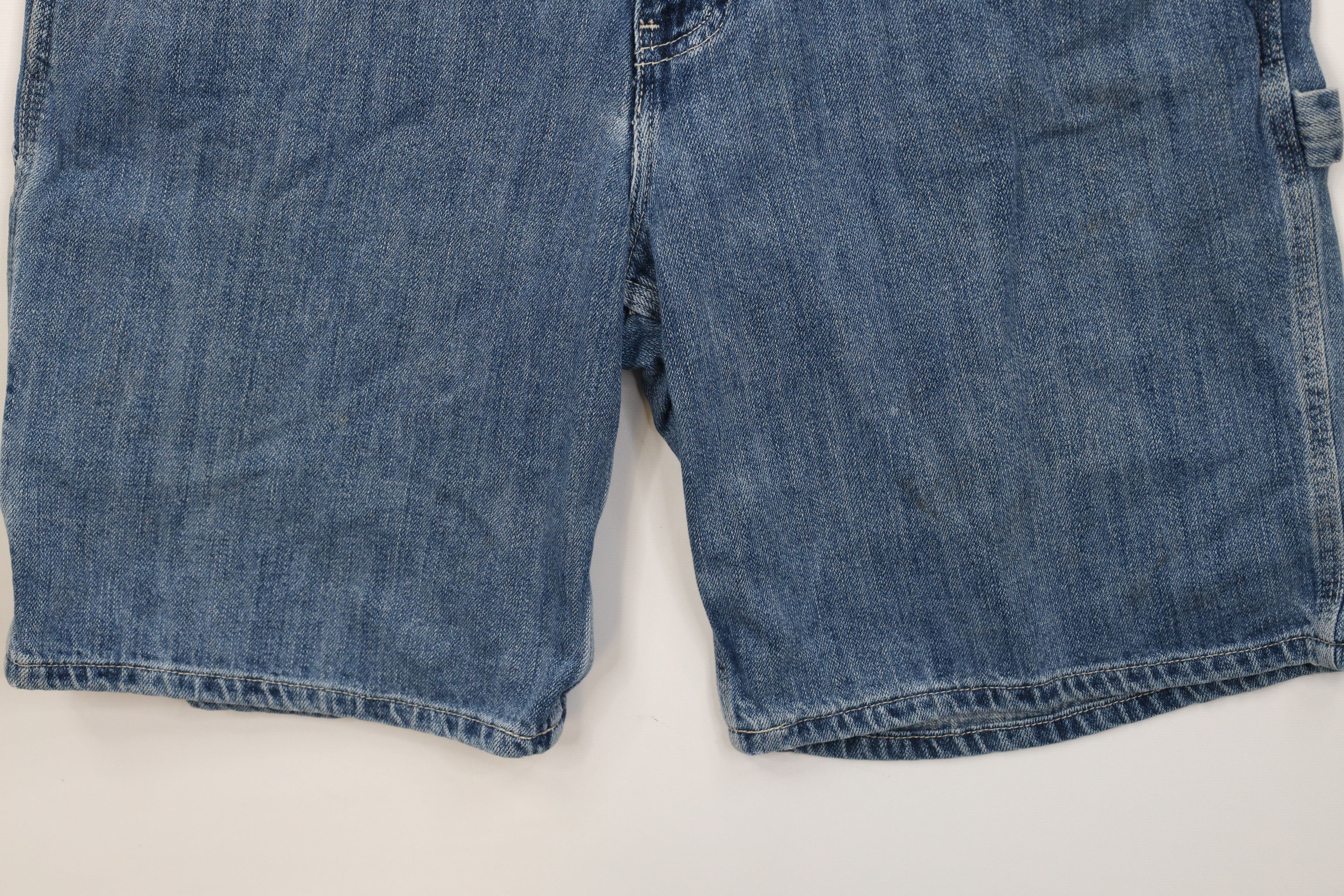 Gap Vintage 90s Gap Carpenter Denim Jean Shorts Blue Cotton Size US 34 / EU 50 - 4 Thumbnail