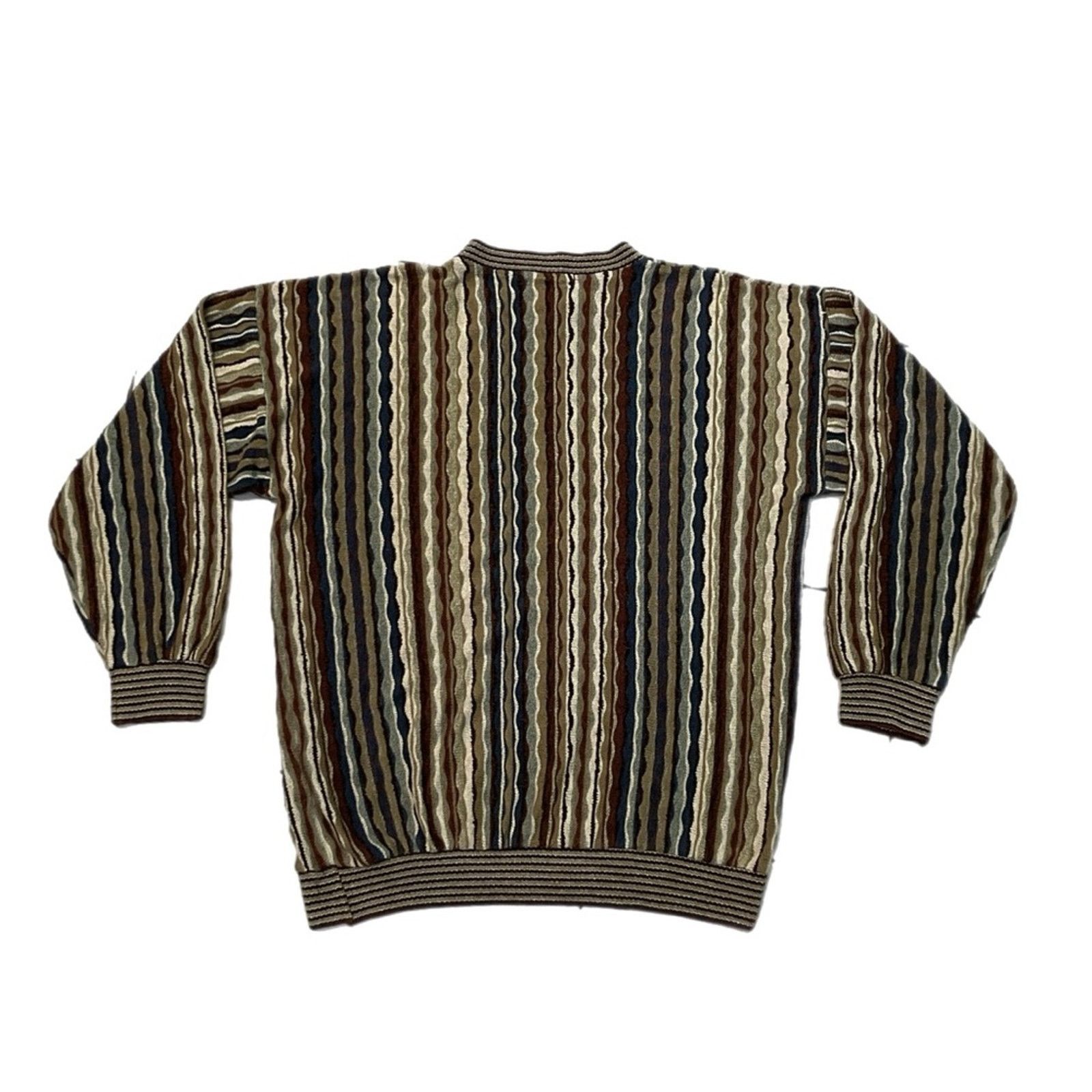 Bachrach Vintage 90s Brown Bachrach Cogi Style Brown Sweater Size US XL / EU 56 / 4 - 2 Thumbnail