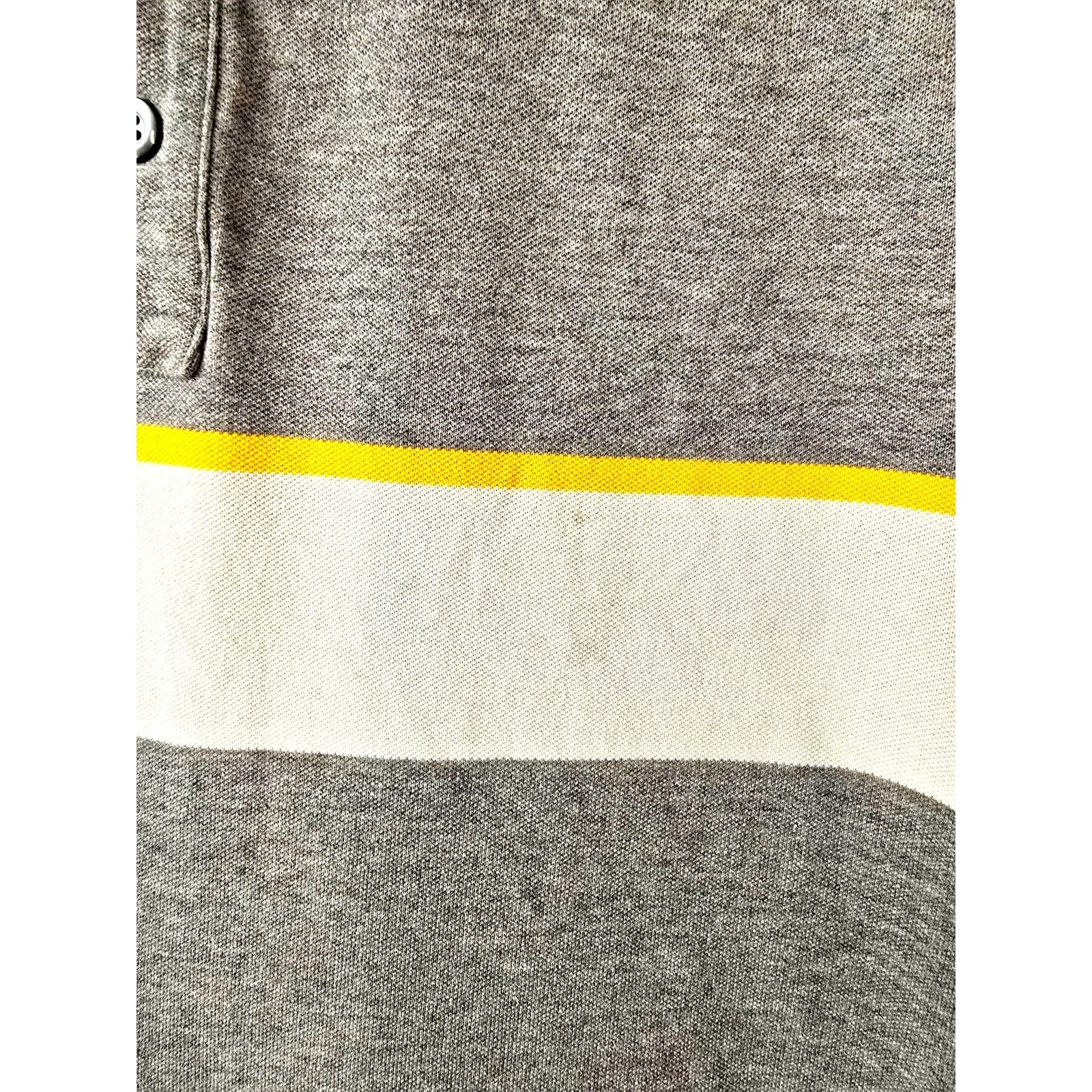 Banana Republic Banana Republic Polo Mens Striped Gray Pique Polo XL Shirt Size US L / EU 52-54 / 3 - 2 Thumbnail