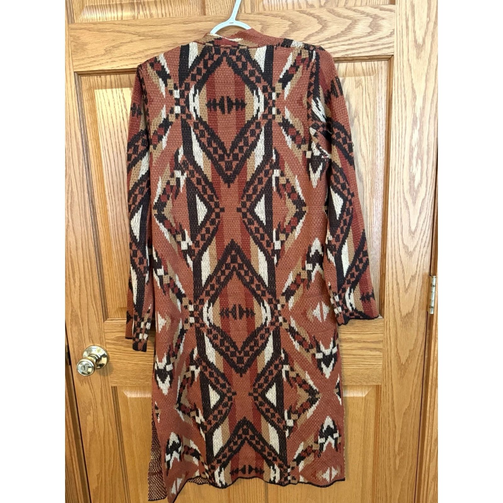 Vintage VINTAGE Rock & Roll Cowgirl Cardigan Long Sleeve Womens Large Aztec Duster Open Front Size L / US 10 / IT 46 - 2 Thumbnail