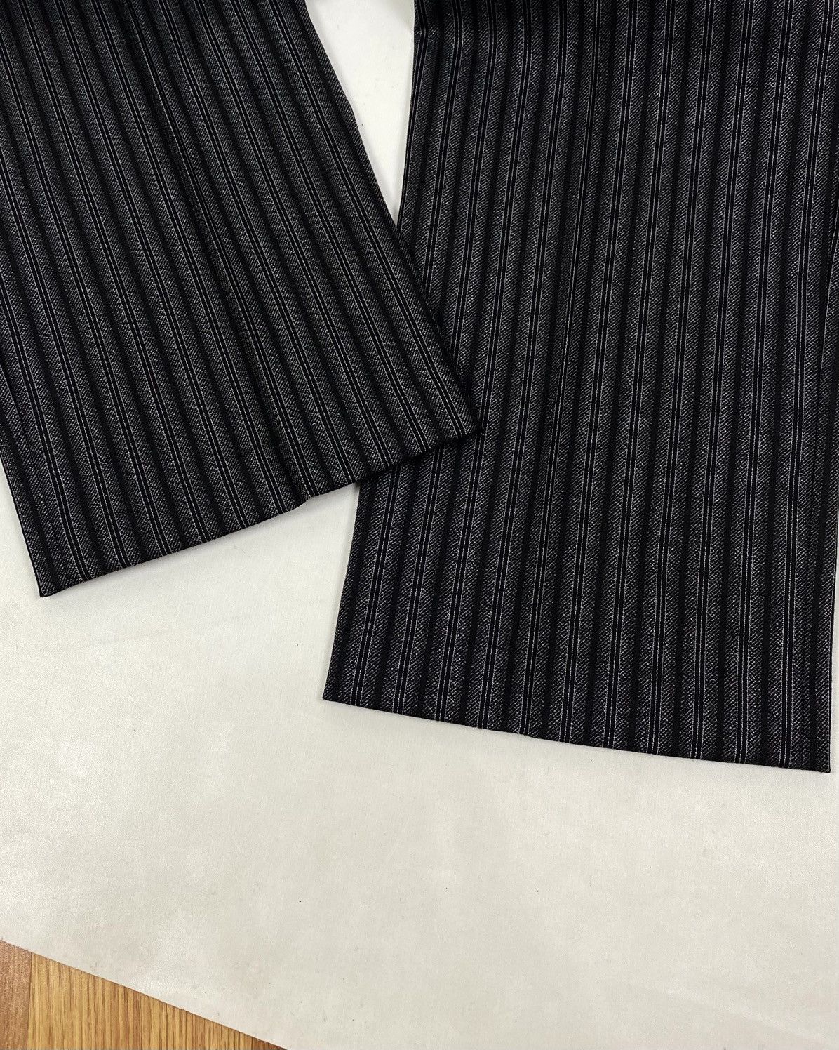 Japanese Brand 💸SOLD P4YP4I💸 Japanese Stripe Pants Pleated Trouser Size US 34 / EU 50 - 8 Thumbnail