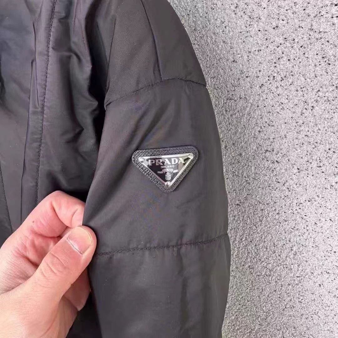 Prada Prada down jacket cuff metal triangle logo 40 new w/ tags Size S / US 4 / IT 40 - 3 Thumbnail