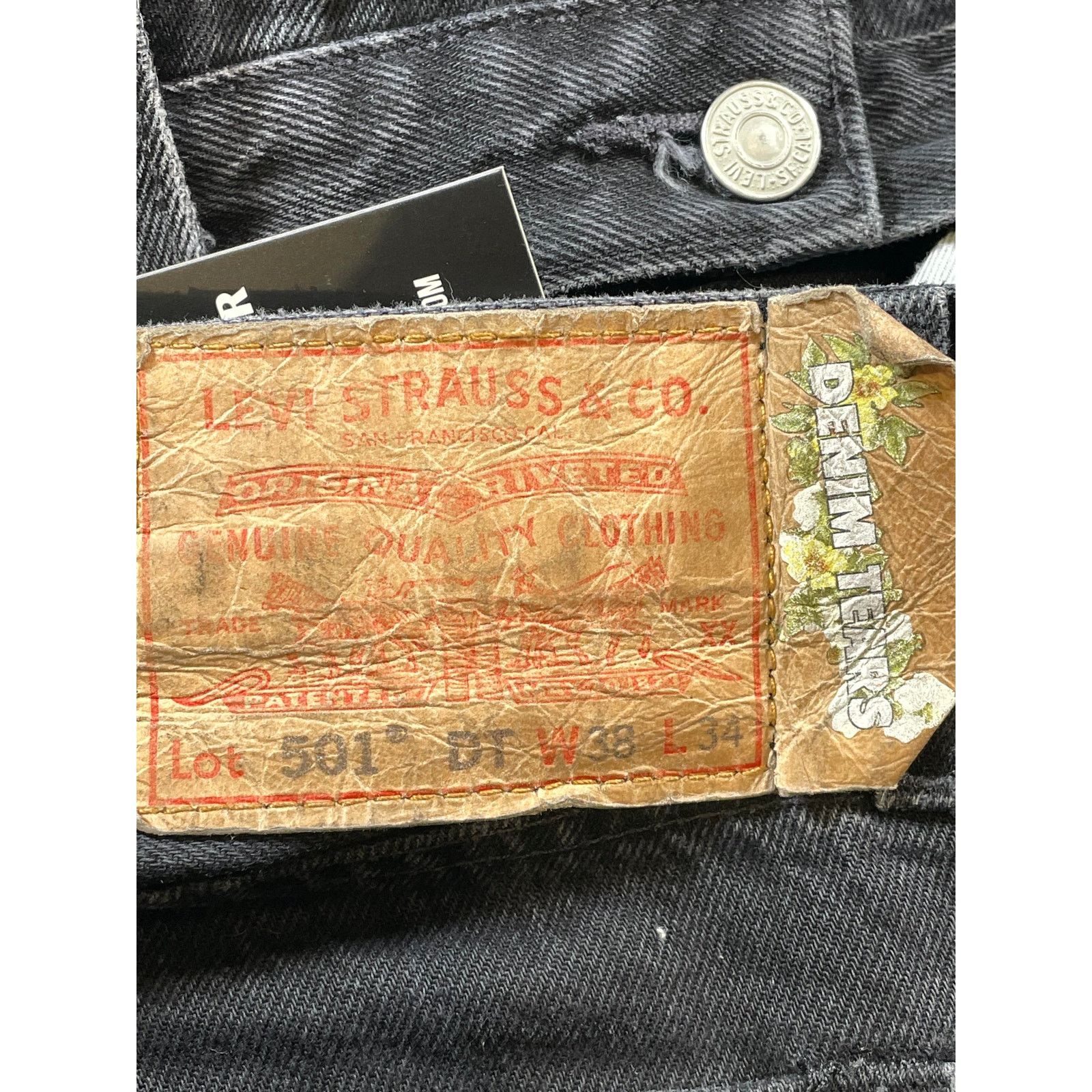 DENIM TEARS Denim Tears BSTROY Black, Pink & Blue Jeans Size US 38 / EU 54 - 3 Thumbnail