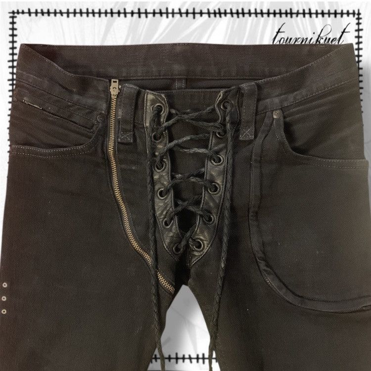 If Six Was Nine ifsixwasnine sbcm-5 skinny laceup denim Size US 28 / EU 44 - 3 Thumbnail