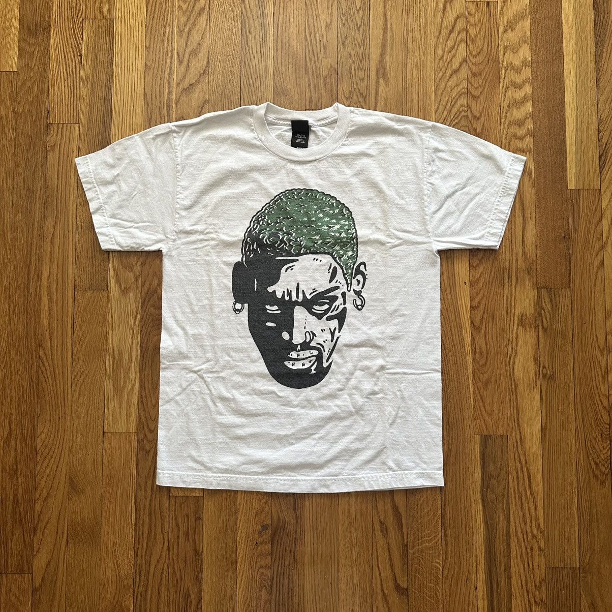 Vintage Dennis Rodman Green Hair tee Size US M / EU 48-50 / 2 - 1 Thumbnail