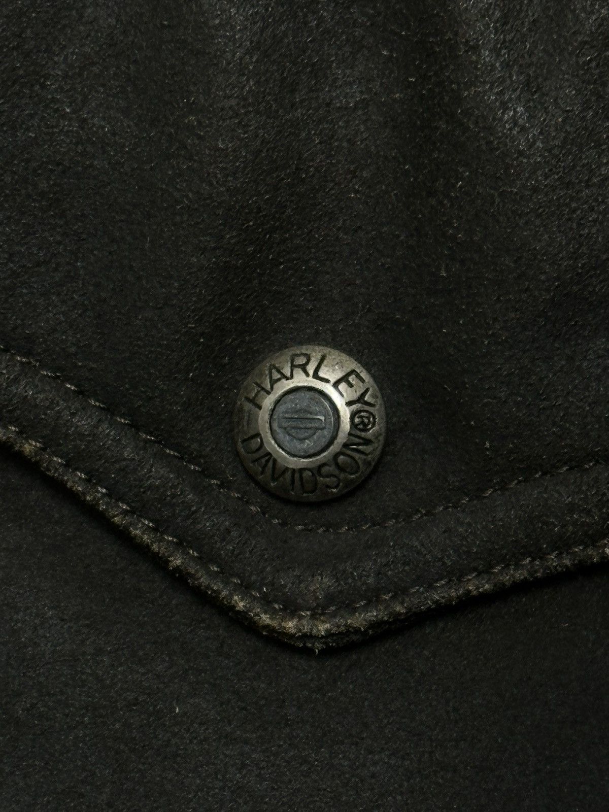 Harley Davidson Harley Davidson Distressed Brown Leather Jacket and Vest 90s Size US L / EU 52-54 / 3 - 4 Thumbnail
