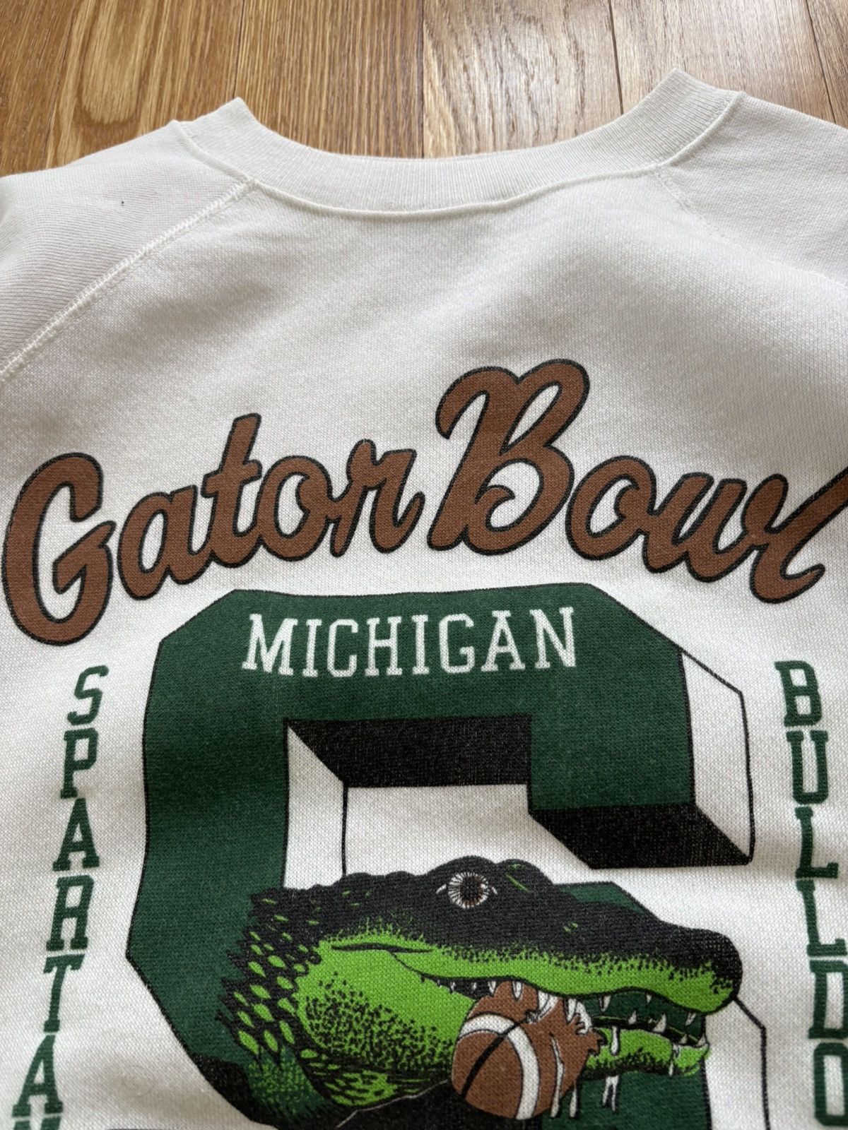 Hanes Michigan State Spartans MSU Gator Bowl VTG 80s Sweatshirt L Size US L / EU 52-54 / 3 - 7 Thumbnail