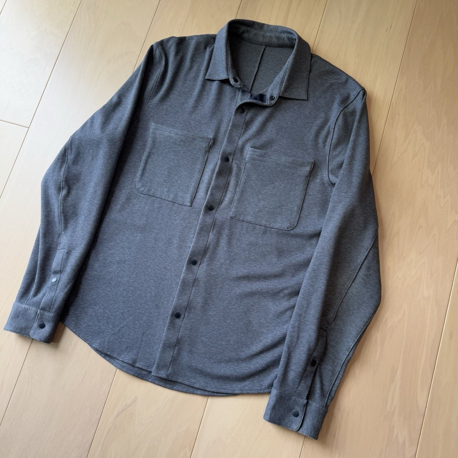 Lululemon Lululemon Snap Shirt M Blue Gray Casual Golf Button Up Size US M / EU 48-50 / 2 - 9 Thumbnail