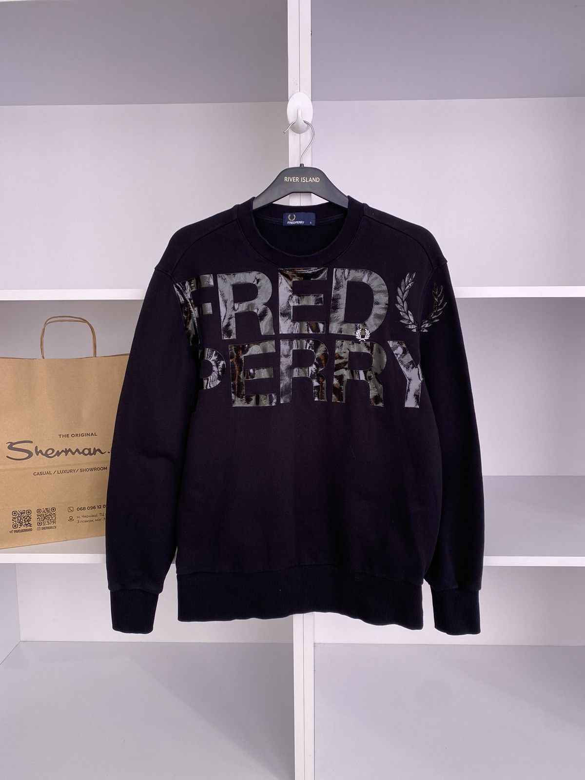 Fred Perry × Vintage Vintage Fred Perry Vinyl Print Sweatshirt Size US S / EU 44-46 / 1 - 2 Thumbnail