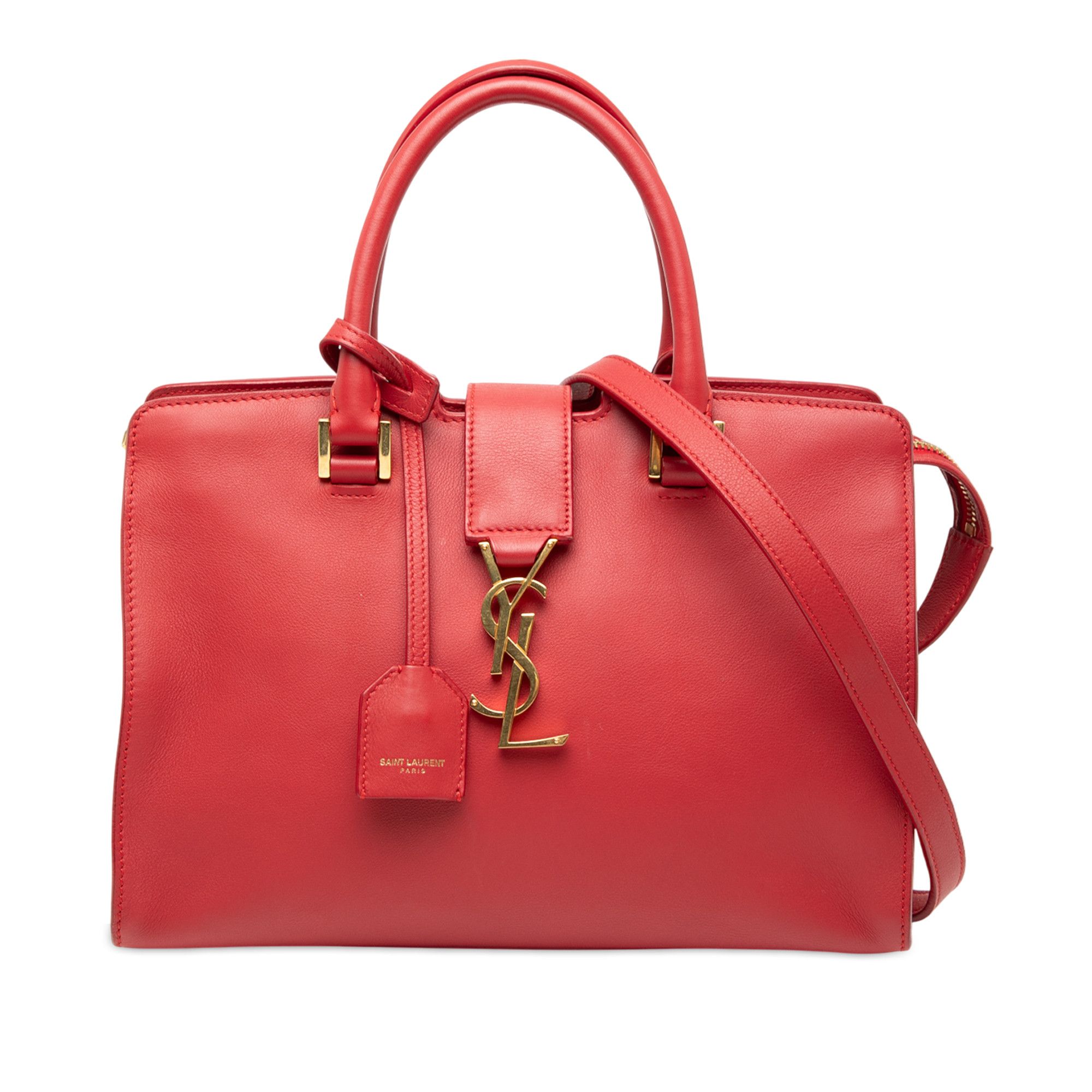 Yves Saint Laurent Yves Saint Laurent Baby Leather Monogram Downtown Cabas Satchel Size ONE SIZE - 1 Thumbnail