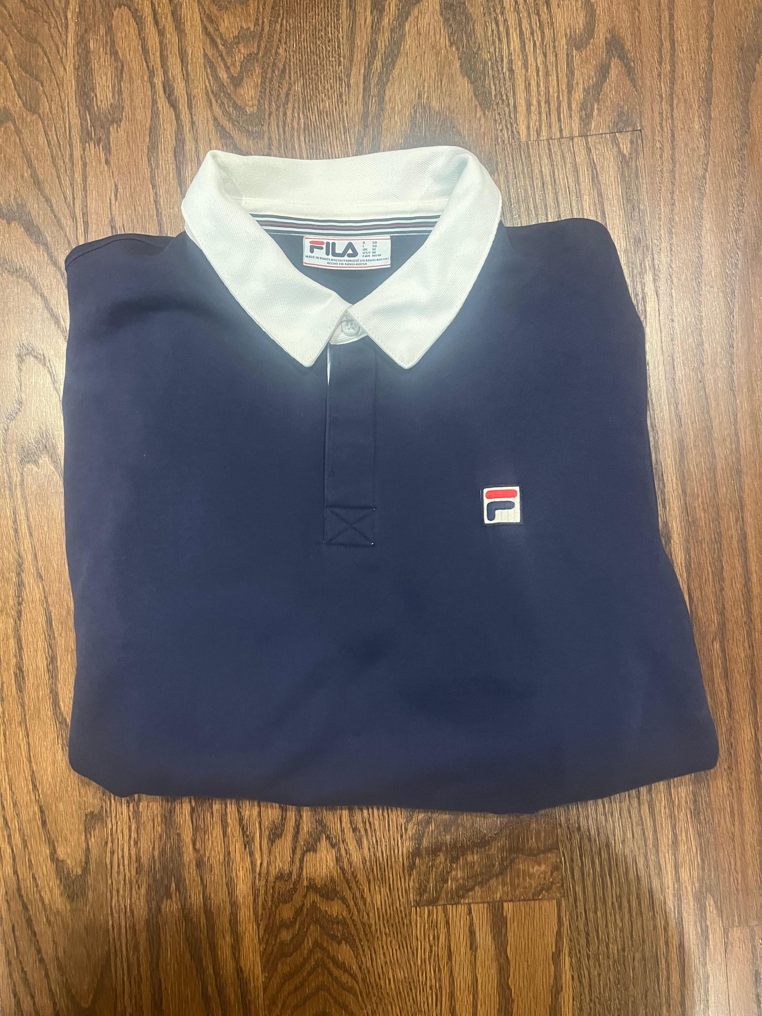 Fila × Vintage FILA EDISON RUGBY SWEATER Size US M / EU 48-50 / 2 - 2 Thumbnail