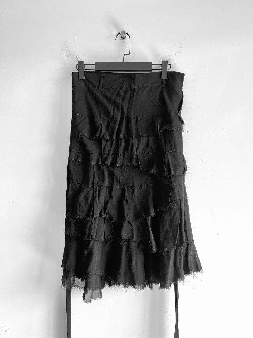 Comme des Garcons Homme Plus COMME des GARCONS HOMME PLUS Deconstructed Wrap Skirt Apron Size 42" / US 20 - 1 Thumbnail