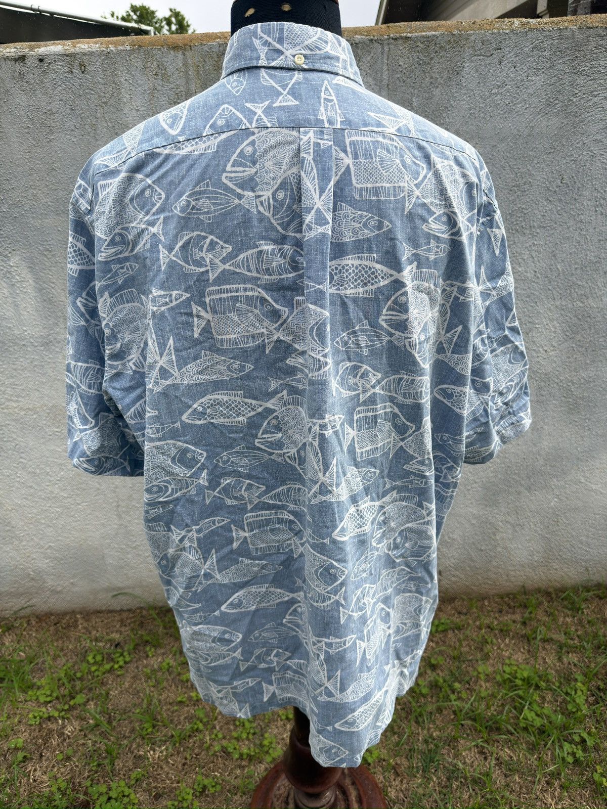 Reyn Spooner PreOwned Reyn Spooner Classic Fit Hawaiian Blue Men's 3XL Size US XXL / EU 58 / 5 - 2 Thumbnail