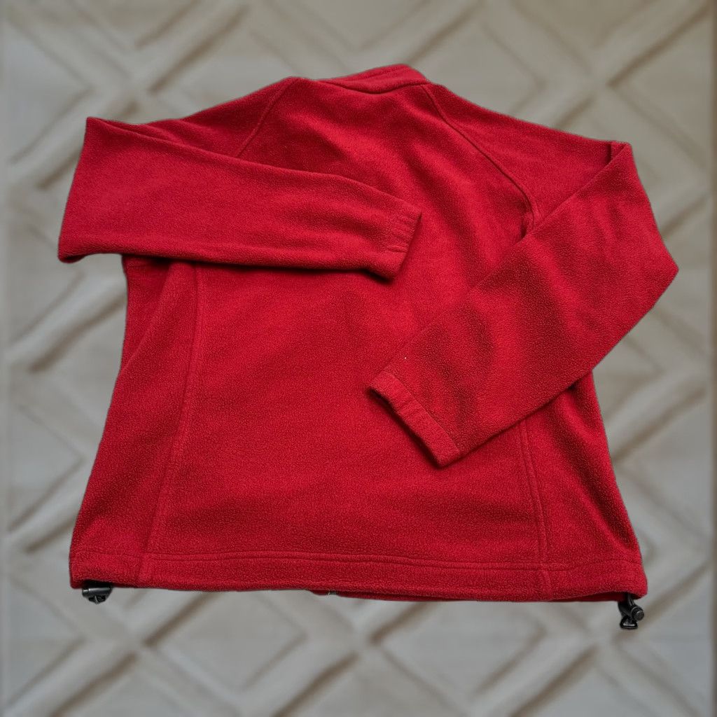 Vintage Columbia Benton Springs Fleece Jacket Women Medium Red Full Zip Outdoor Hiking Womens Size M / US 6-8 / IT 42-44 - 1 Thumbnail