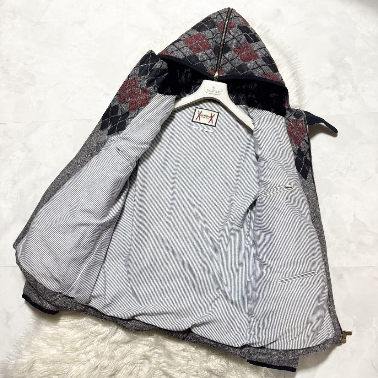 Moncler Gamme Bleu Moncler Gamme Bleu Lamb Fur Hooded Down Jacket Size US M / EU 48-50 / 2 - 9 Thumbnail