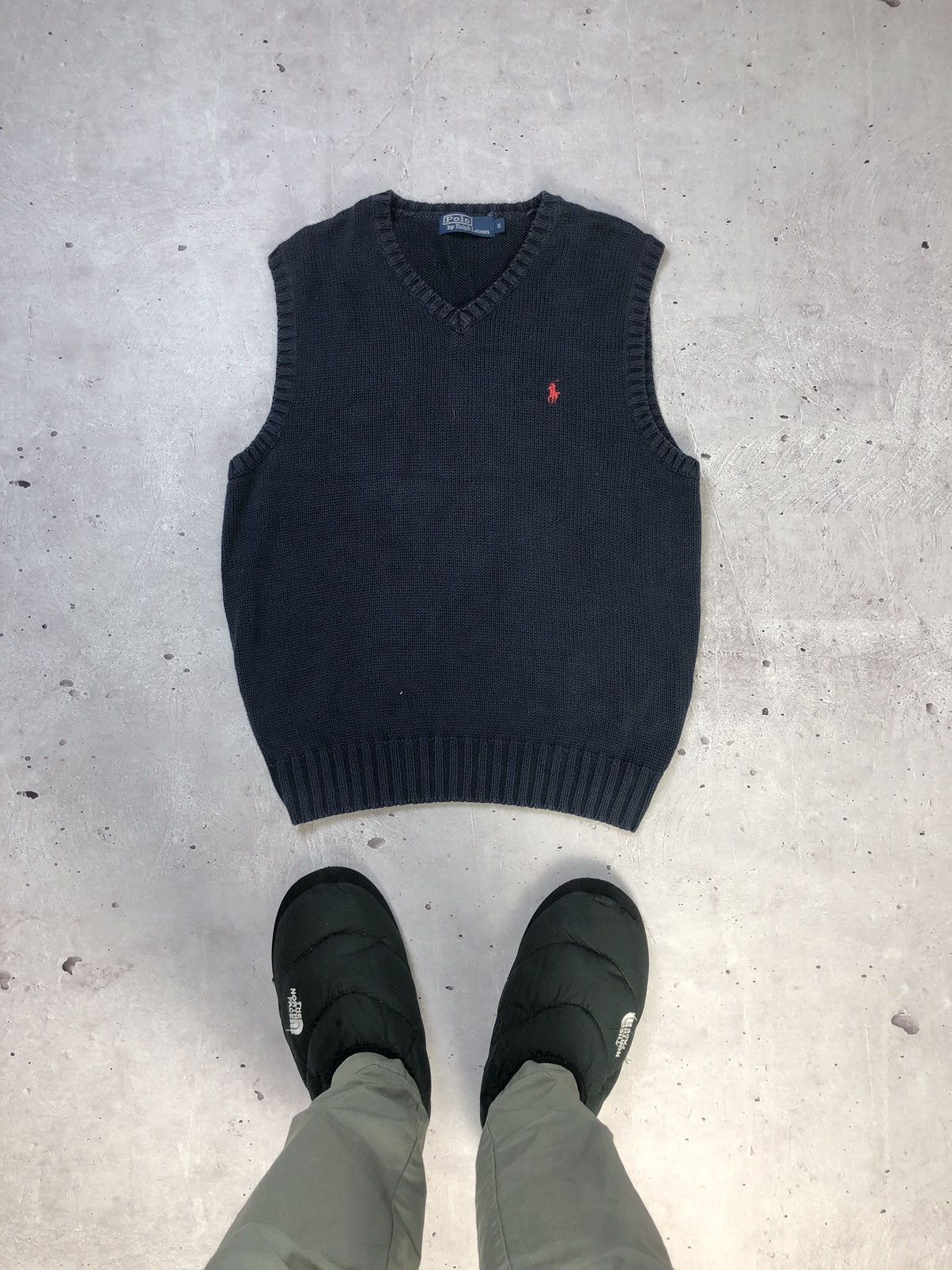 Polo Ralph Lauren × Vintage Vintage Polo Ralph Lauren Blue Cotton Sweater Vest Size US S / EU 44-46 / 1 - 1 Thumbnail