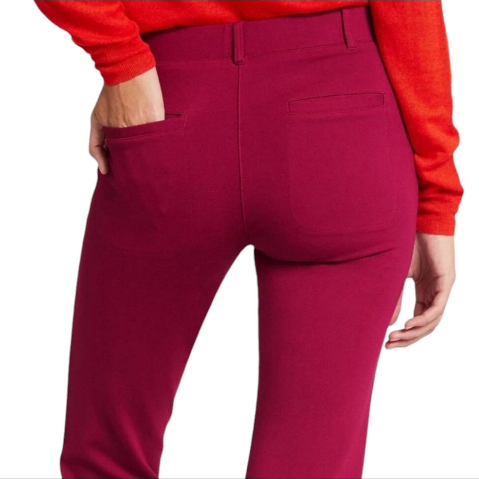 Betabrand BetaBrand Dress Pant Yoga Pant Classic Straight Medium Size 29" - 3 Thumbnail