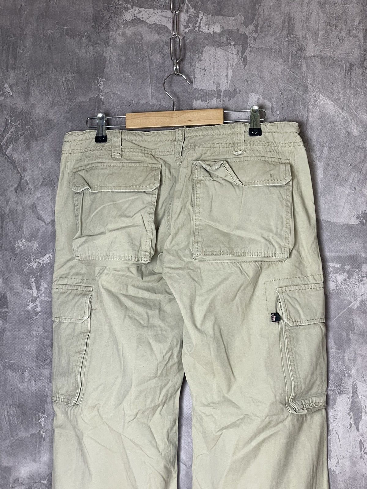 Alpha Industries × Japanese Brand Vintage Alpha Industries japanese cargo zip denim pants Size 34" / US 12 / IT 48 - 9 Thumbnail