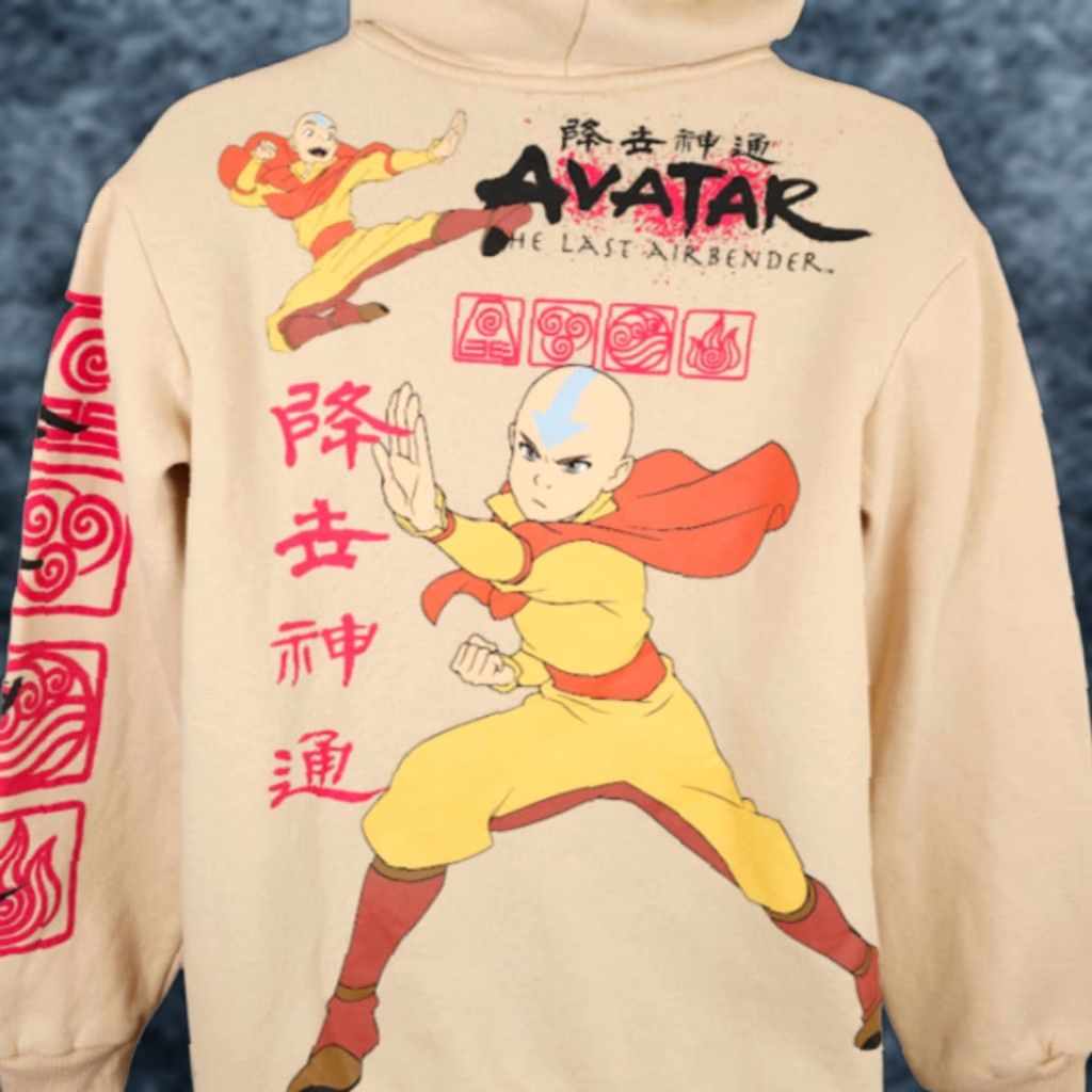Nickelodeon VINTAGE Avatar The Last Airbender Sweatshirt Hoodie Mens Size Small Beige Anime Size US S / EU 44-46 / 1 - 1 Thumbnail
