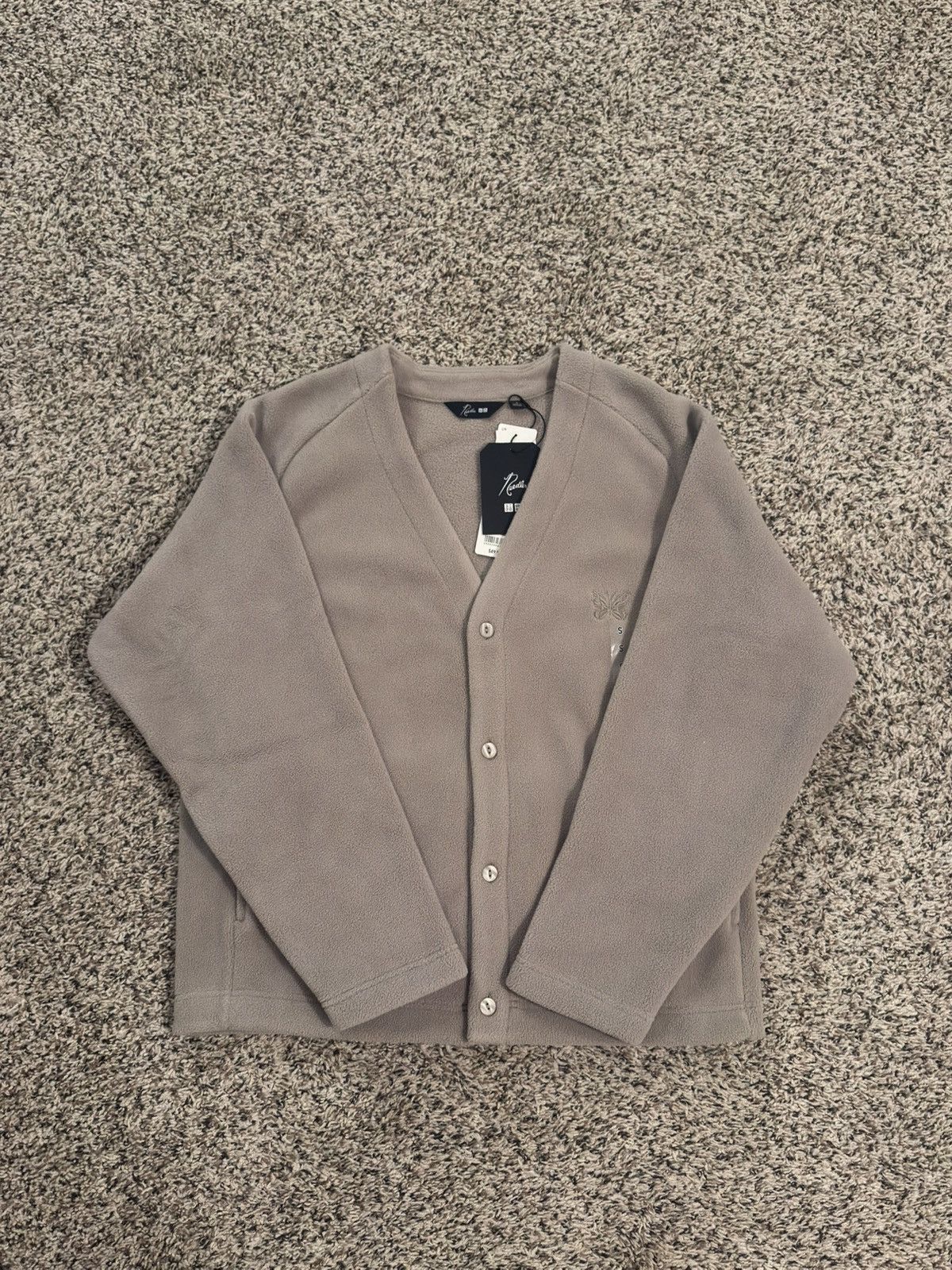 Needles × Uniqlo Uniqlo X Needles Fleece Cardigan Beige Size US S / EU 44-46 / 1 - 1 Thumbnail