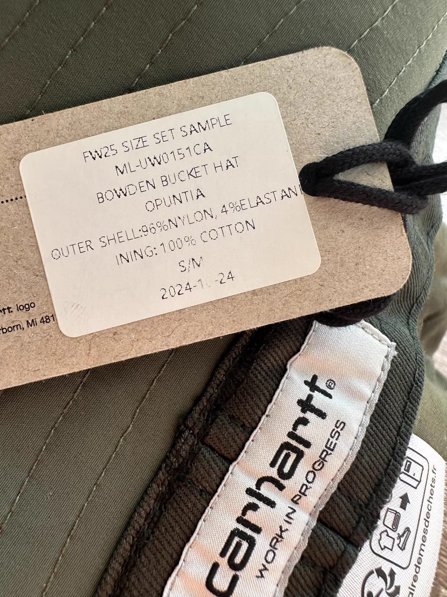 Carhartt Wip Carhartt WIP BOWDEN Bucket Hat – Opuntia Green Ｑ22 Size ONE SIZE - 9 Thumbnail