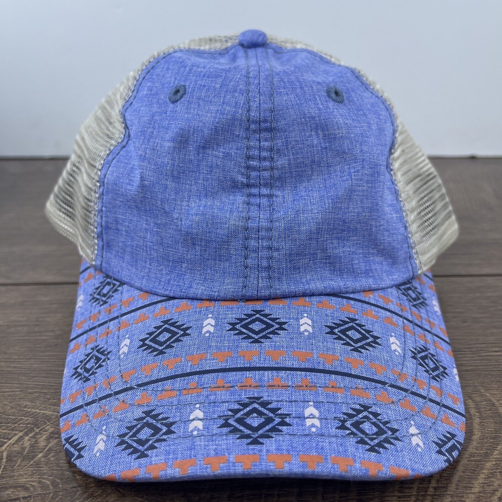 Other Aztec Blue Hat Blue Hat Adjustable Adult Size Hat Blue Cap Size ONE SIZE - 2 Thumbnail