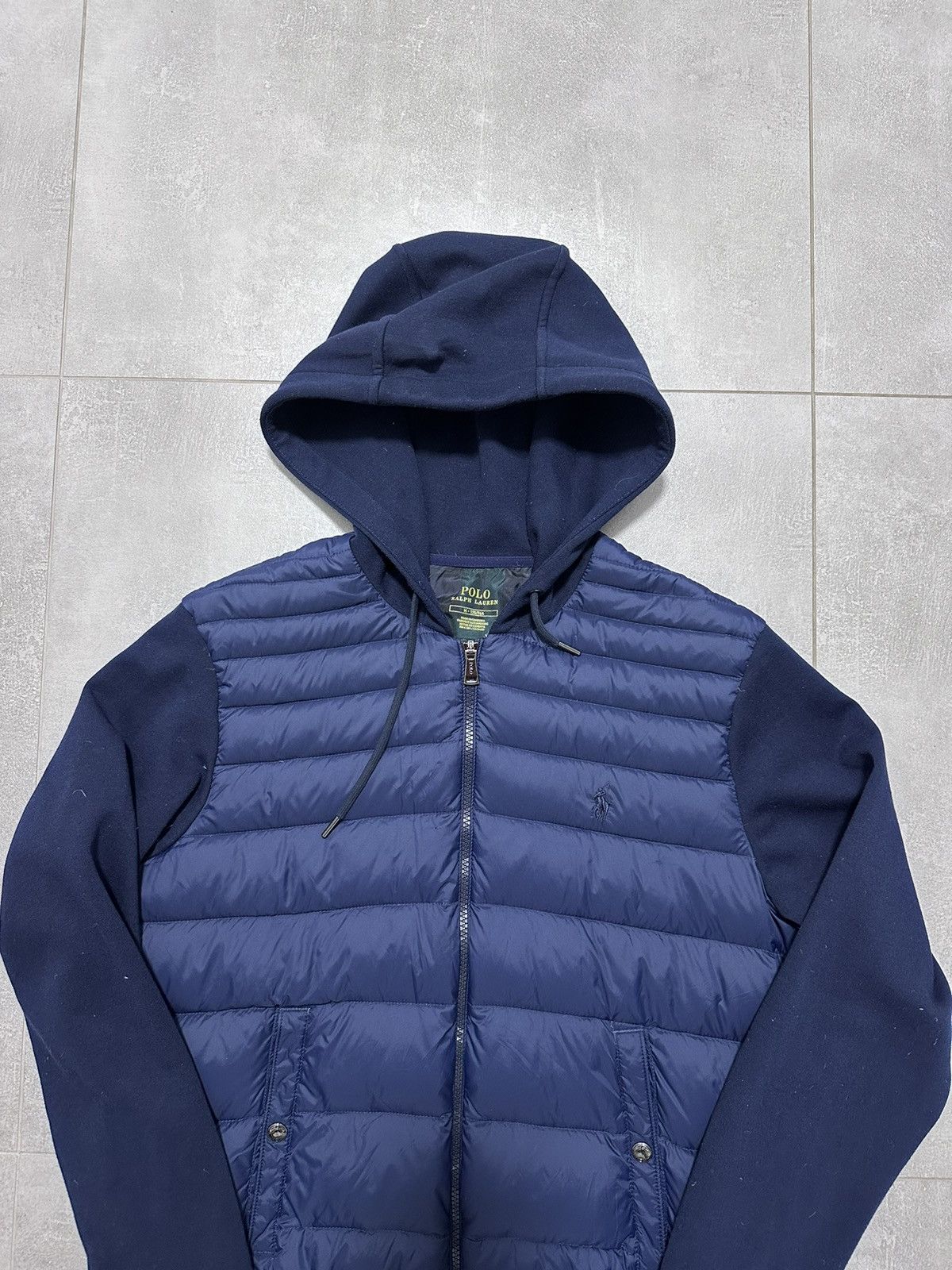 Polo Ralph Lauren Polo Ralph Lauren Down Hooded Jacket Navy Blue Size M Size US M / EU 48-50 / 2 - 2 Thumbnail
