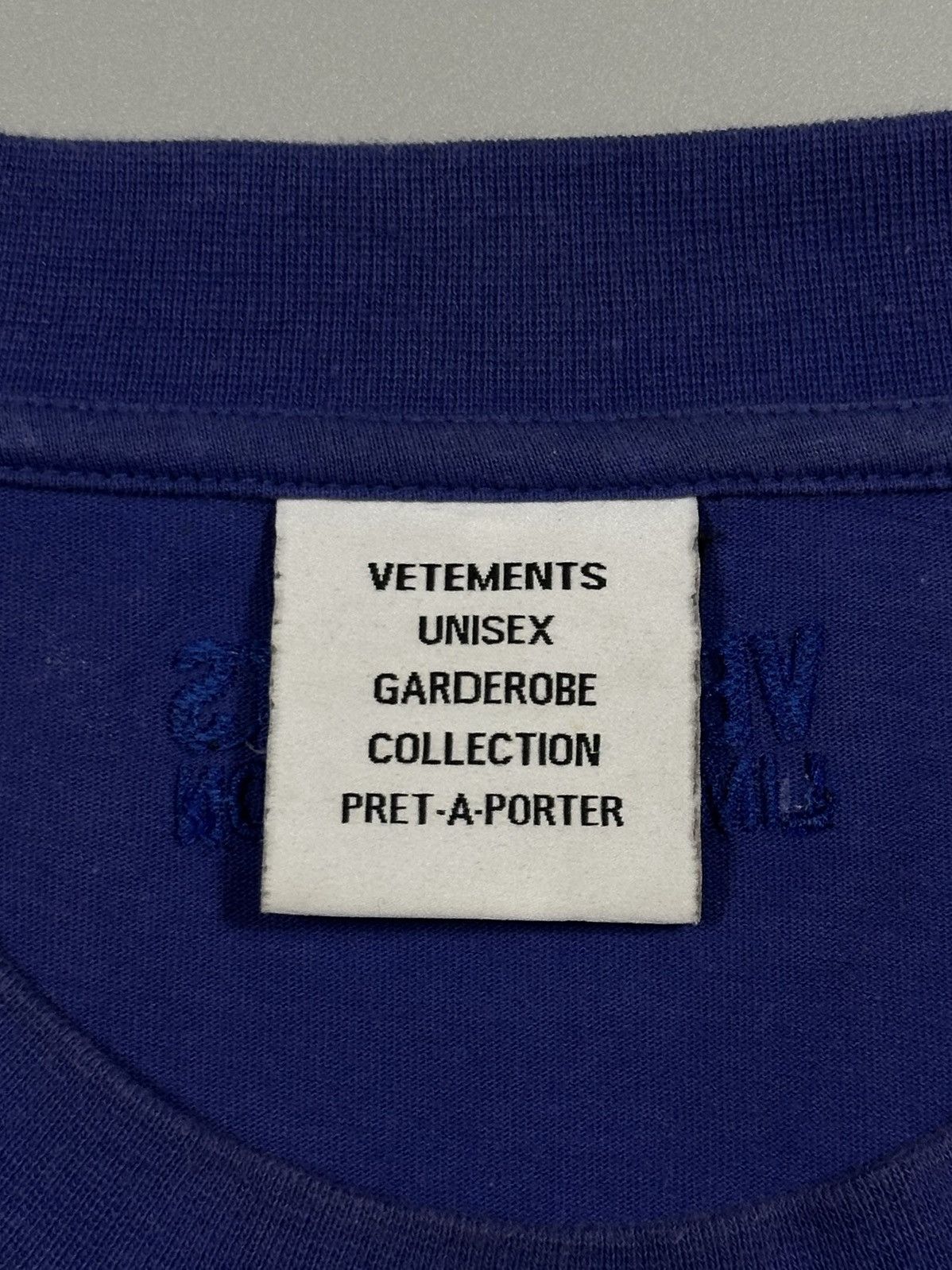 Vetements Vetements 'OnlyVetements' OnlyFans Logo T-Shirt Blue Size US S / EU 44-46 / 1 - 9 Thumbnail