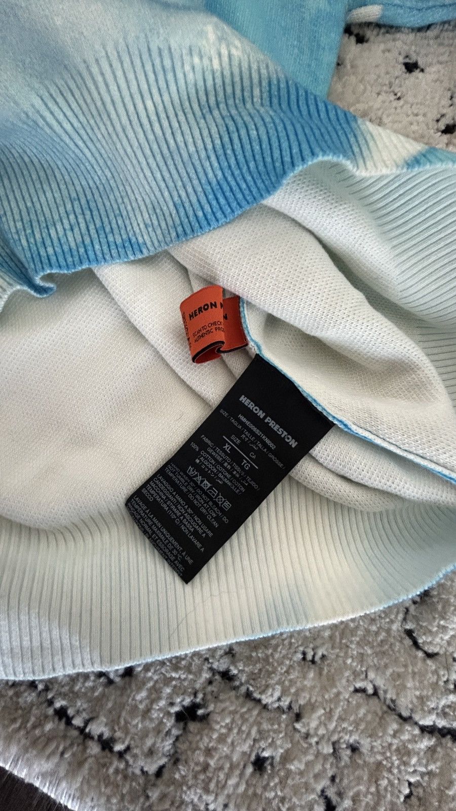 Heron Preston Heron Preston Splash Knit Sweater Size US XL / EU 56 / 4 - 4 Thumbnail