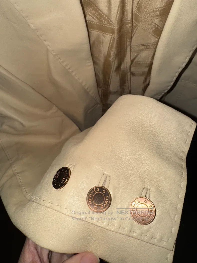 Hermes Hermes Lambskin blazer with thin silk lining Size XS / US 0-2 / IT 36-38 - 3 Thumbnail