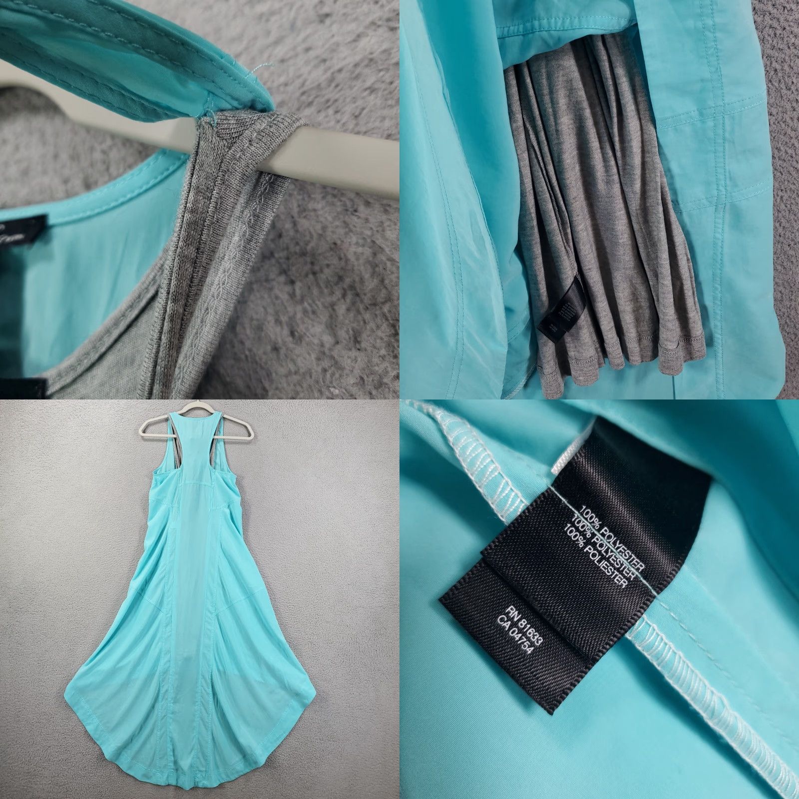 Kenneth Cole Kenneth Cole Dress Women XS Racerback Tank Hi Low Tanya Maxi Blue Green Pool Coverup Size XS / US 0-2 / IT 36-38 - 8 Thumbnail