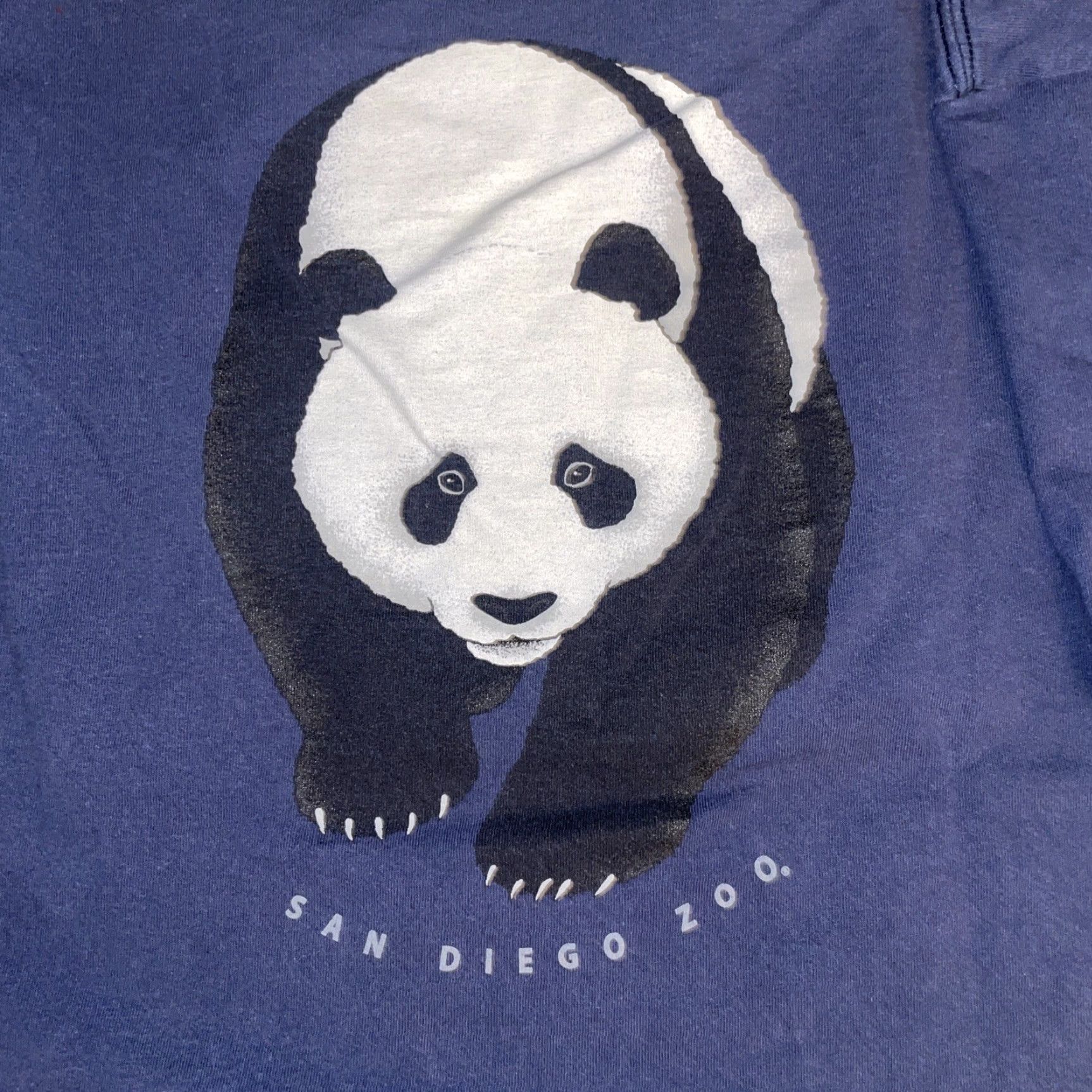 Vintage San Diego Zoo Panda T-Shirt Blue XL Men 21.5x27 Port and Company Regular Size XXX Size US XL / EU 56 / 4 - 6 Thumbnail
