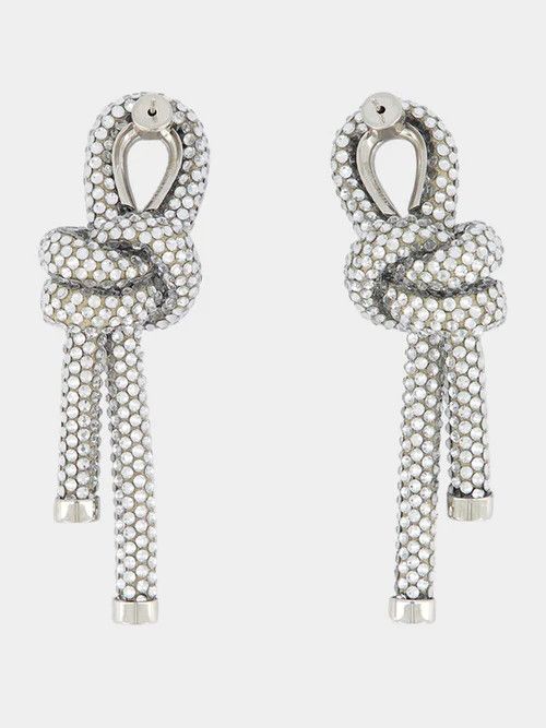 Balenciaga o1w1db10325 Size: OS / Rope Earrings in Silver Size ONE SIZE - 2 Thumbnail