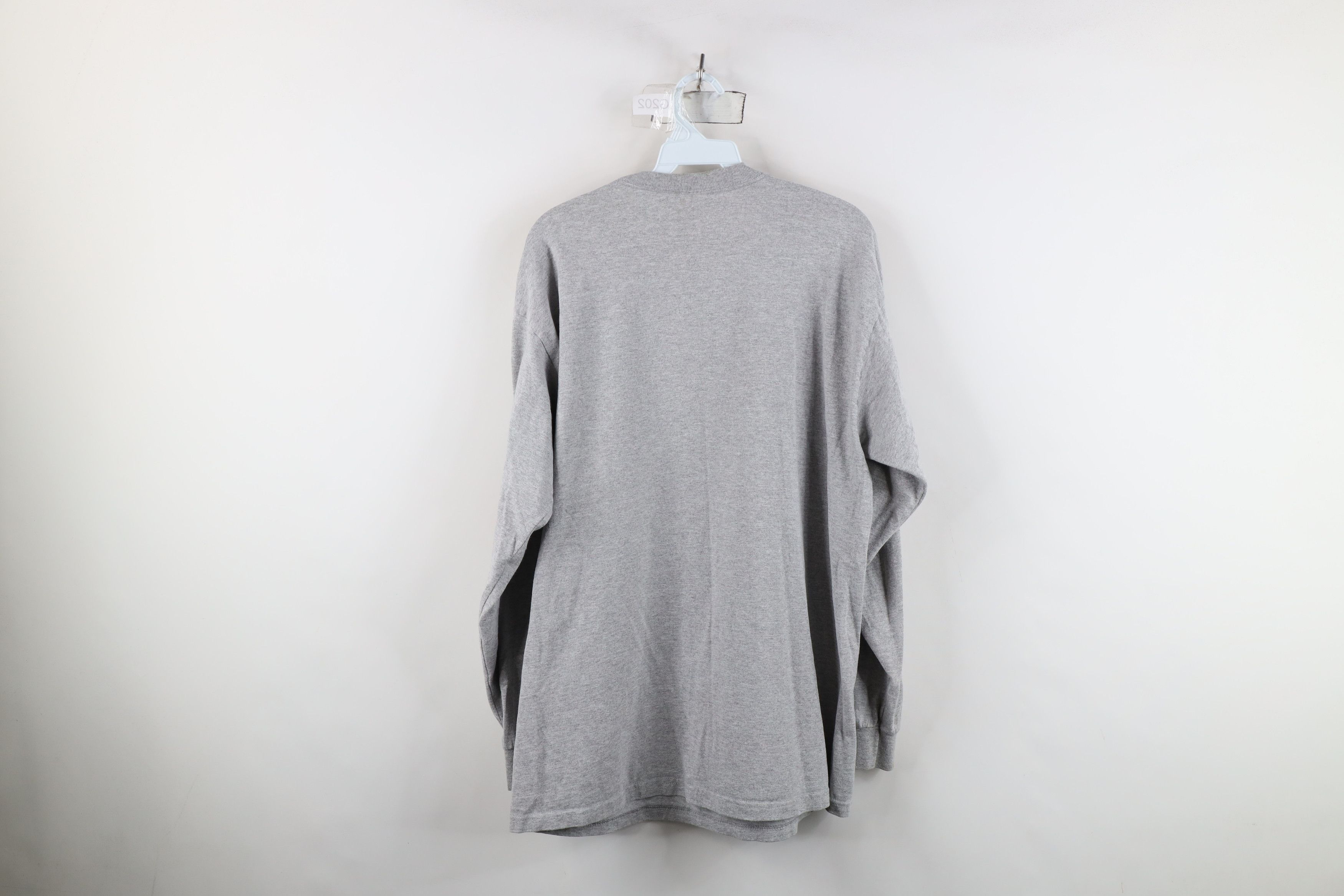 Vintage Vintage 90s Y2K Streetwear Long Sleeve T-Shirt Heather Gray Size US XL / EU 56 / 4 - 9 Thumbnail