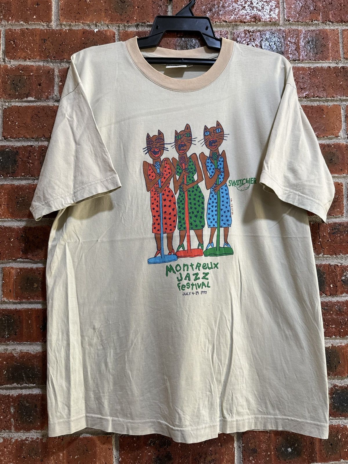 Vintage Vintage Switcher Montreux Jazz Festival Faded Tee Size US L / EU 52-54 / 3 - 1 Thumbnail
