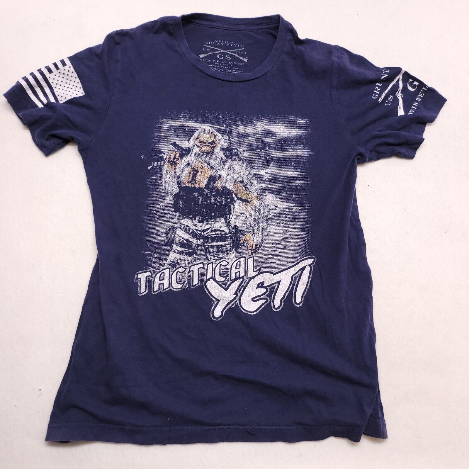 Grunt Style Tactical Yeti Pullover Graphic T Shirt Mens Size Medium Blue Size US M / EU 48-50 / 2 - 2 Thumbnail